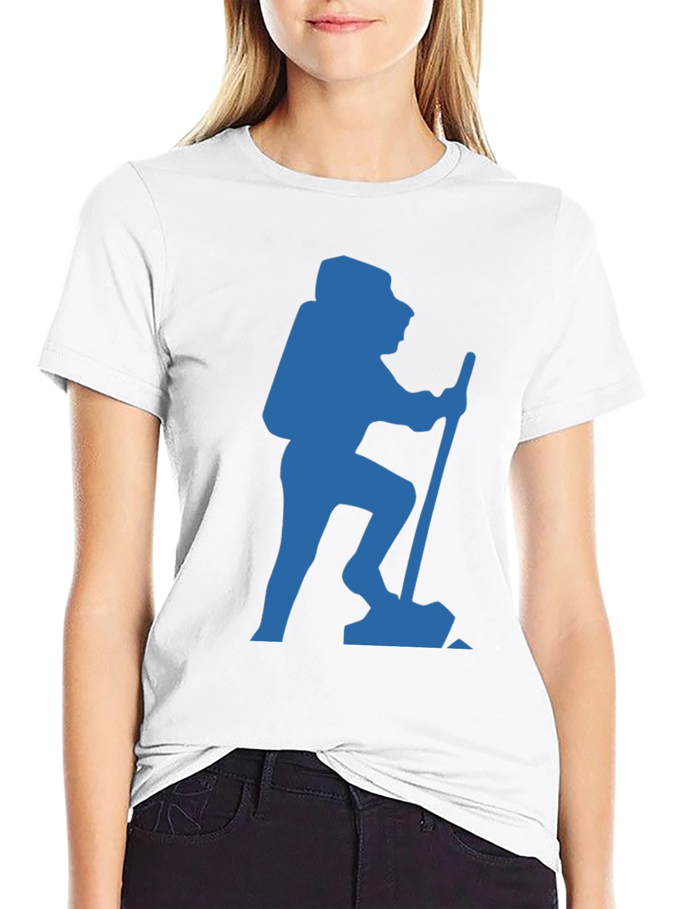 Hiking Adventure T-Shirt - Blue Silhouette
