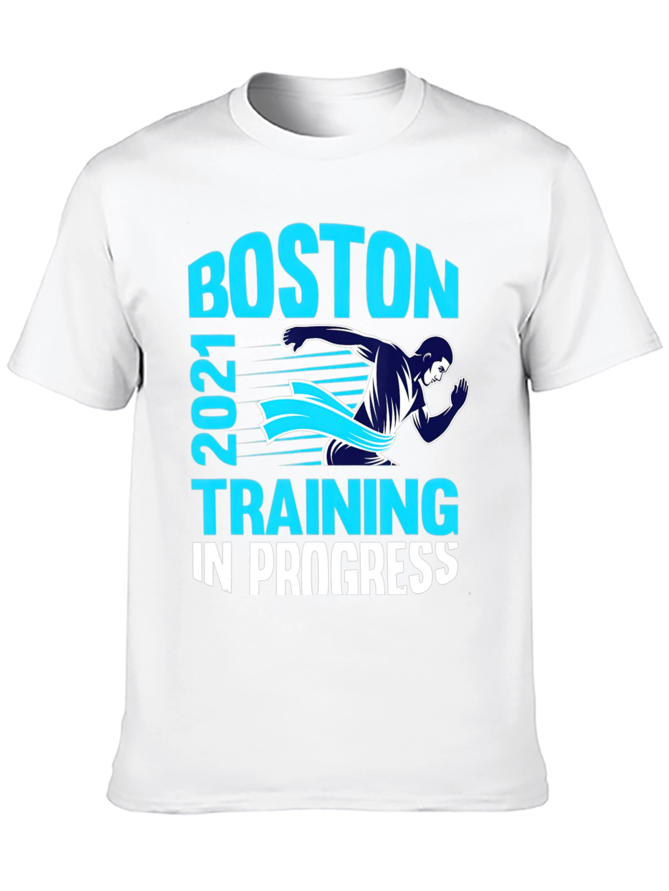 Boston 2021 Training In Progress Mens Black T-Shirt
