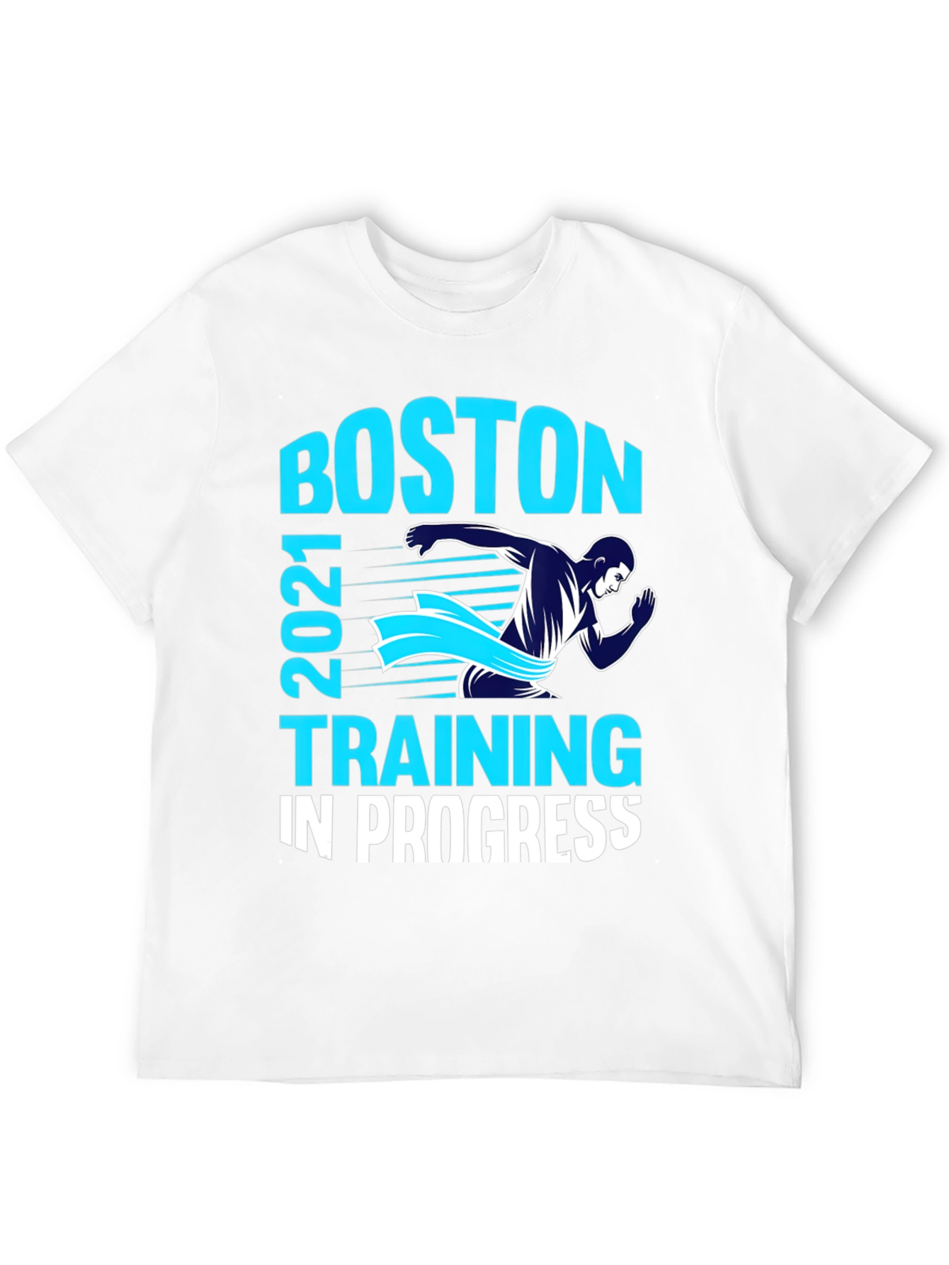 Boston 2021 Training In Progress Mens Black T-Shirt