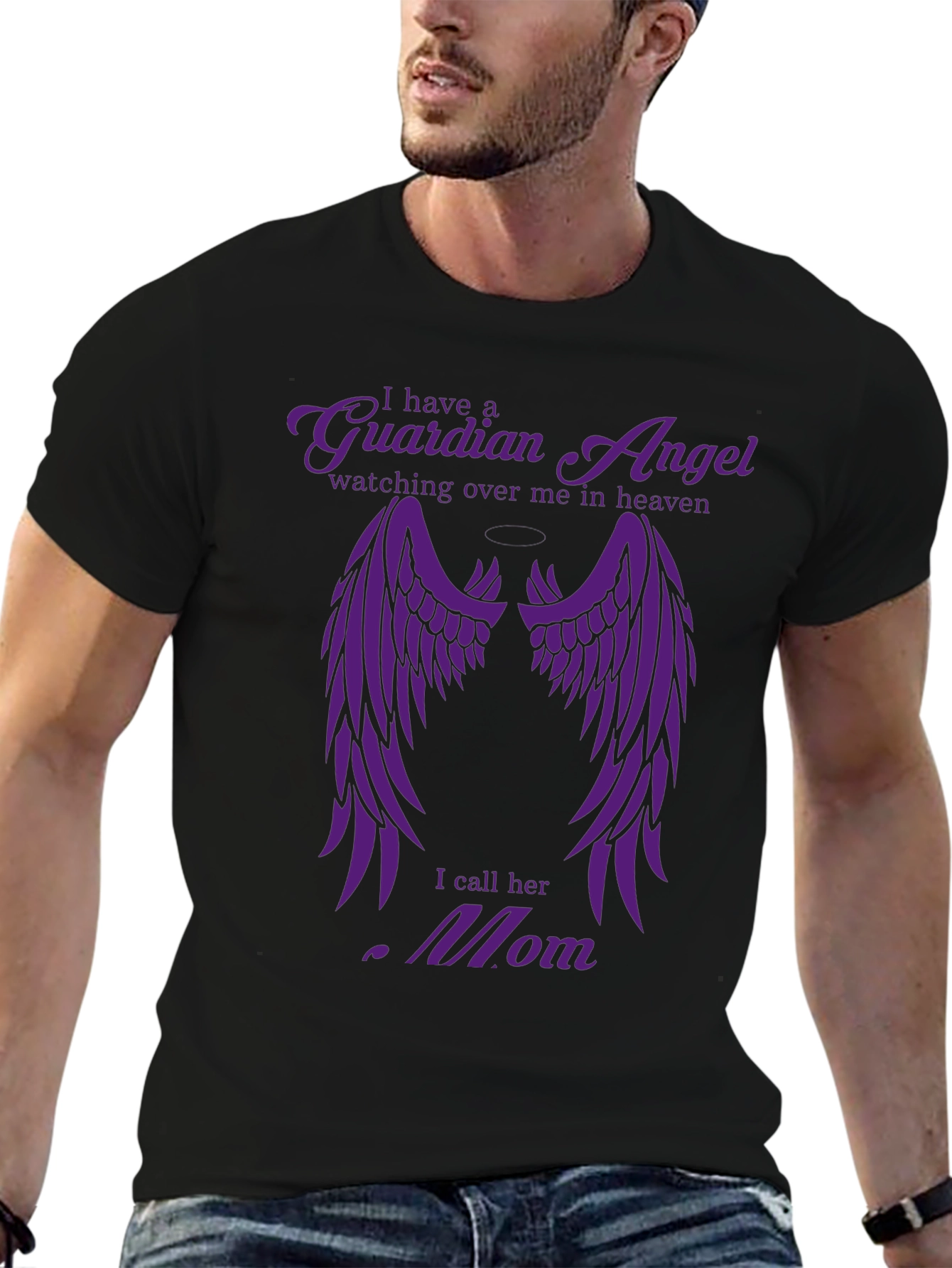 Guardian Angel Mom T-Shirt - In Memory