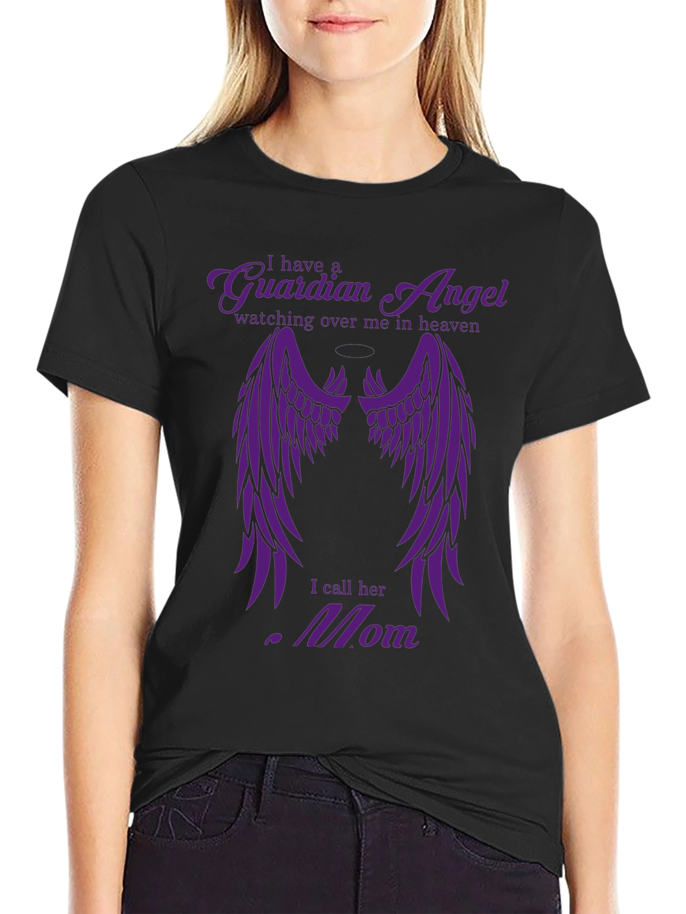 Guardian Angel Mom T-Shirt - In Memory