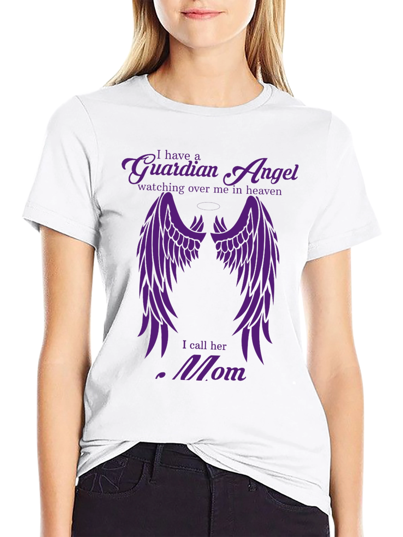 Guardian Angel Mom T-Shirt - In Memory