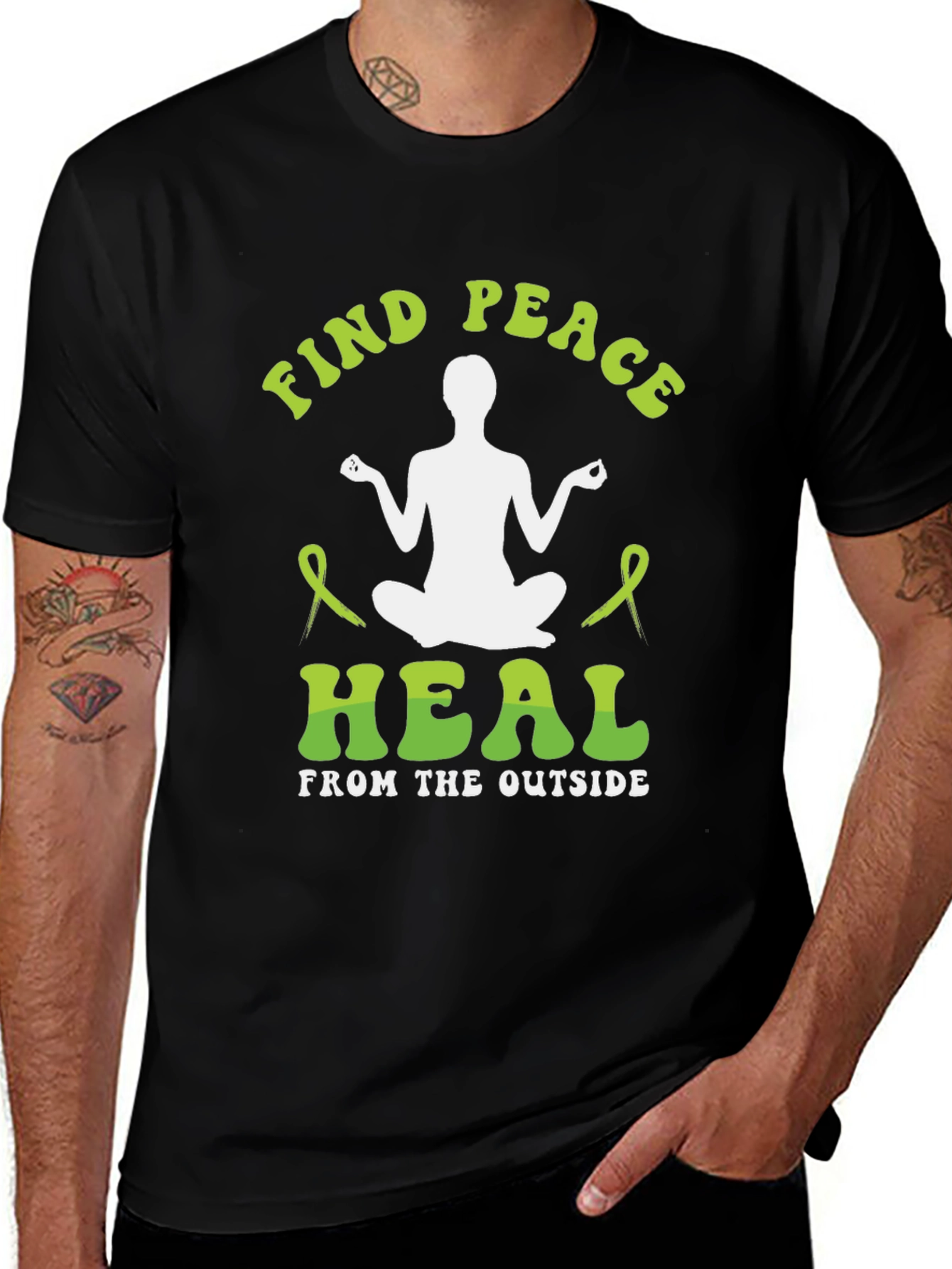 Find Peace Heal Tee - Mental Health Awareness T-Shirt