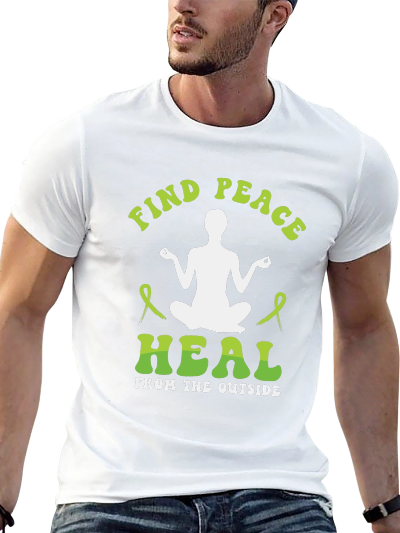 Find Peace Heal Tee - Mental Health Awareness T-Shirt