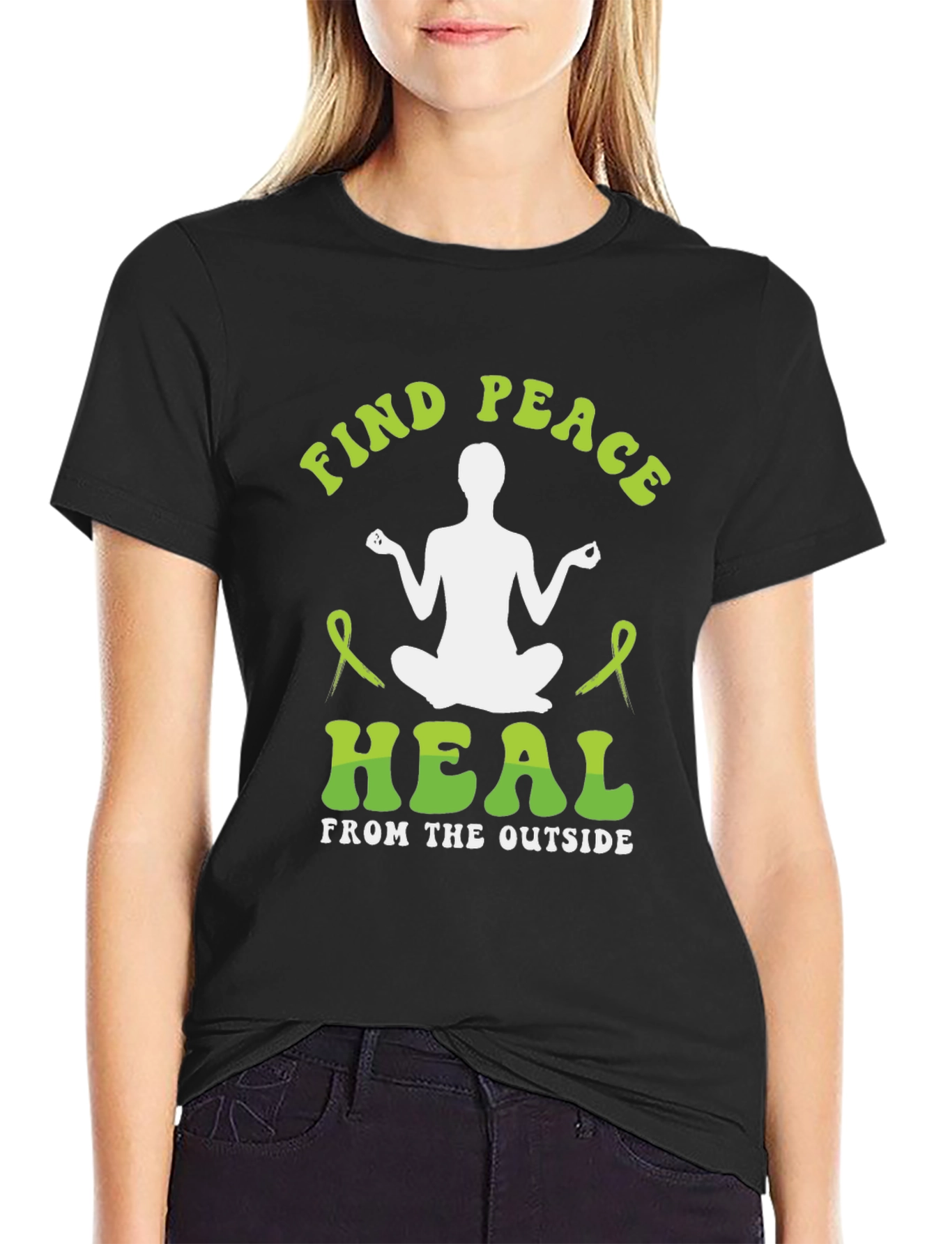Find Peace Heal Tee - Mental Health Awareness T-Shirt