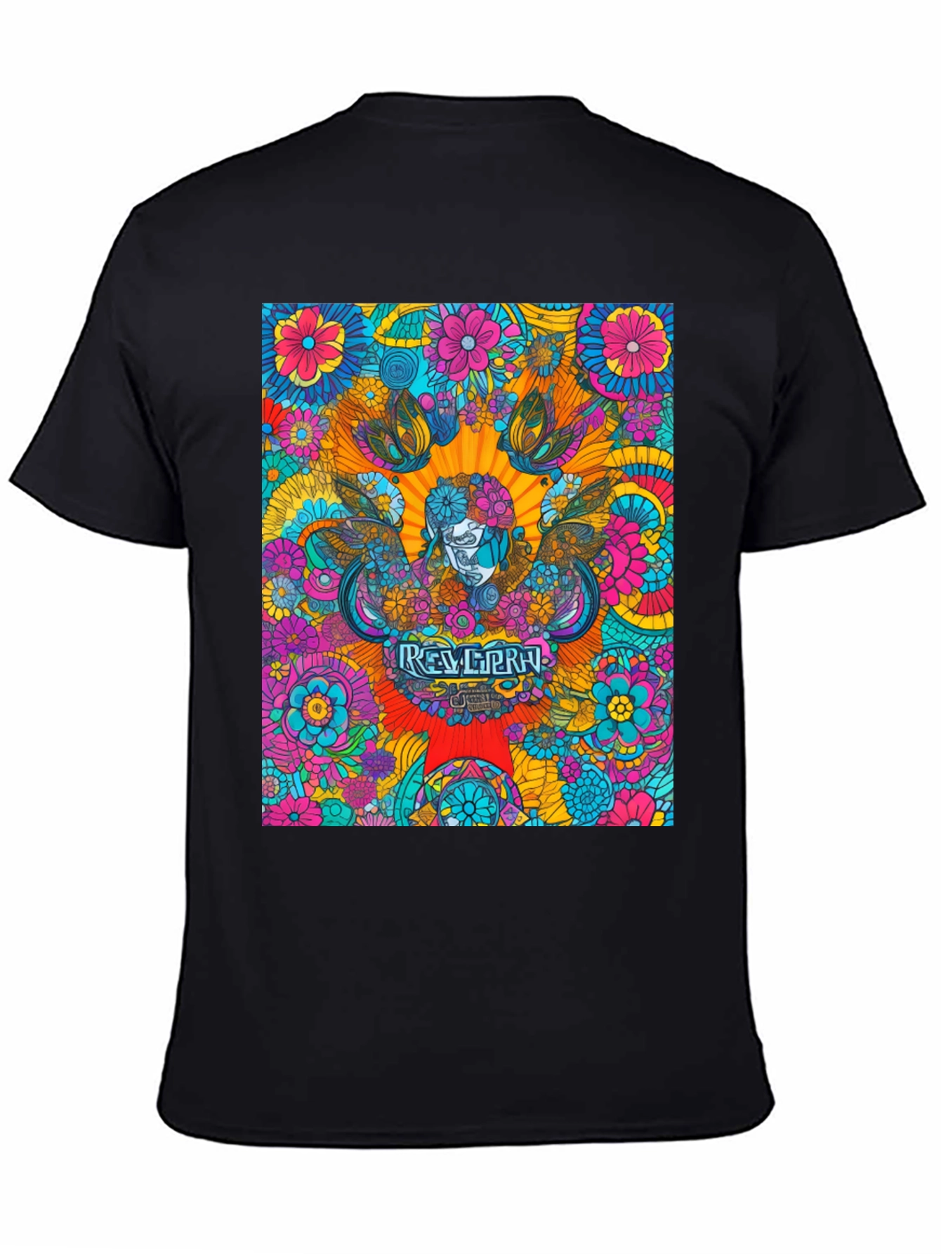 Psychedelic Floral Graphic Tee - Retro Cool T-Shirt