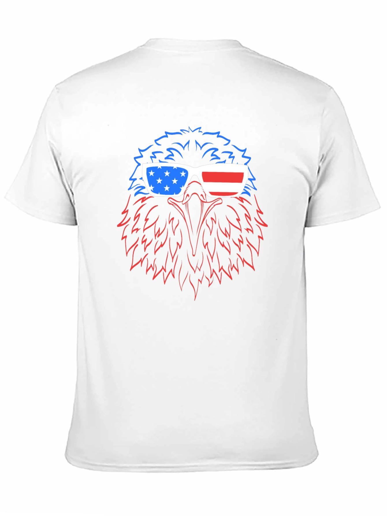 Patriotic Eagle USA Flag Sunglasses T-Shirt
