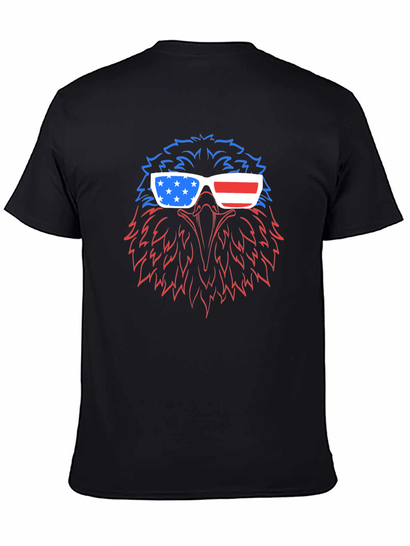 Patriotic Eagle USA Flag Sunglasses T-Shirt