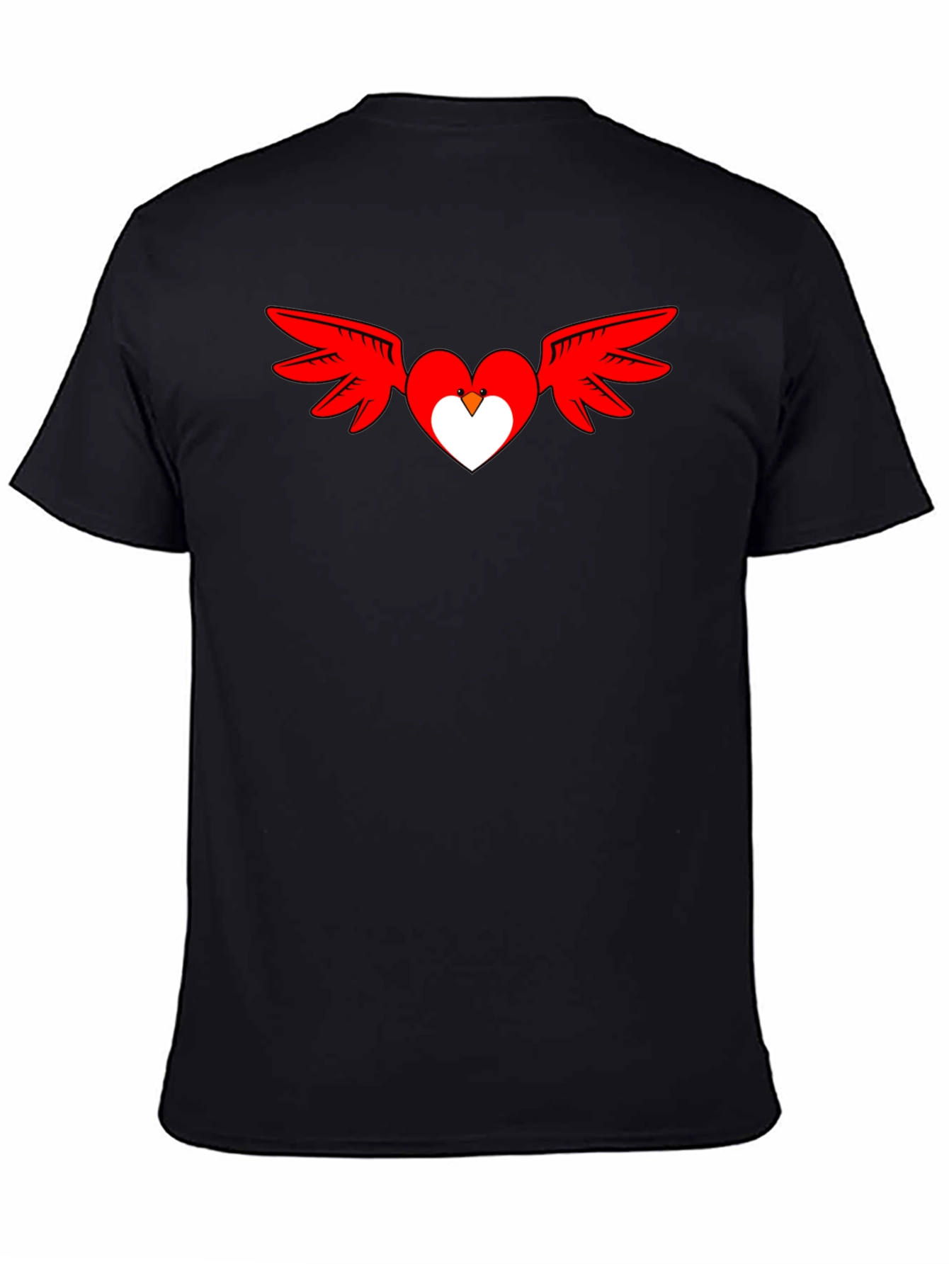 Winged Heart Graphic Tee - Black