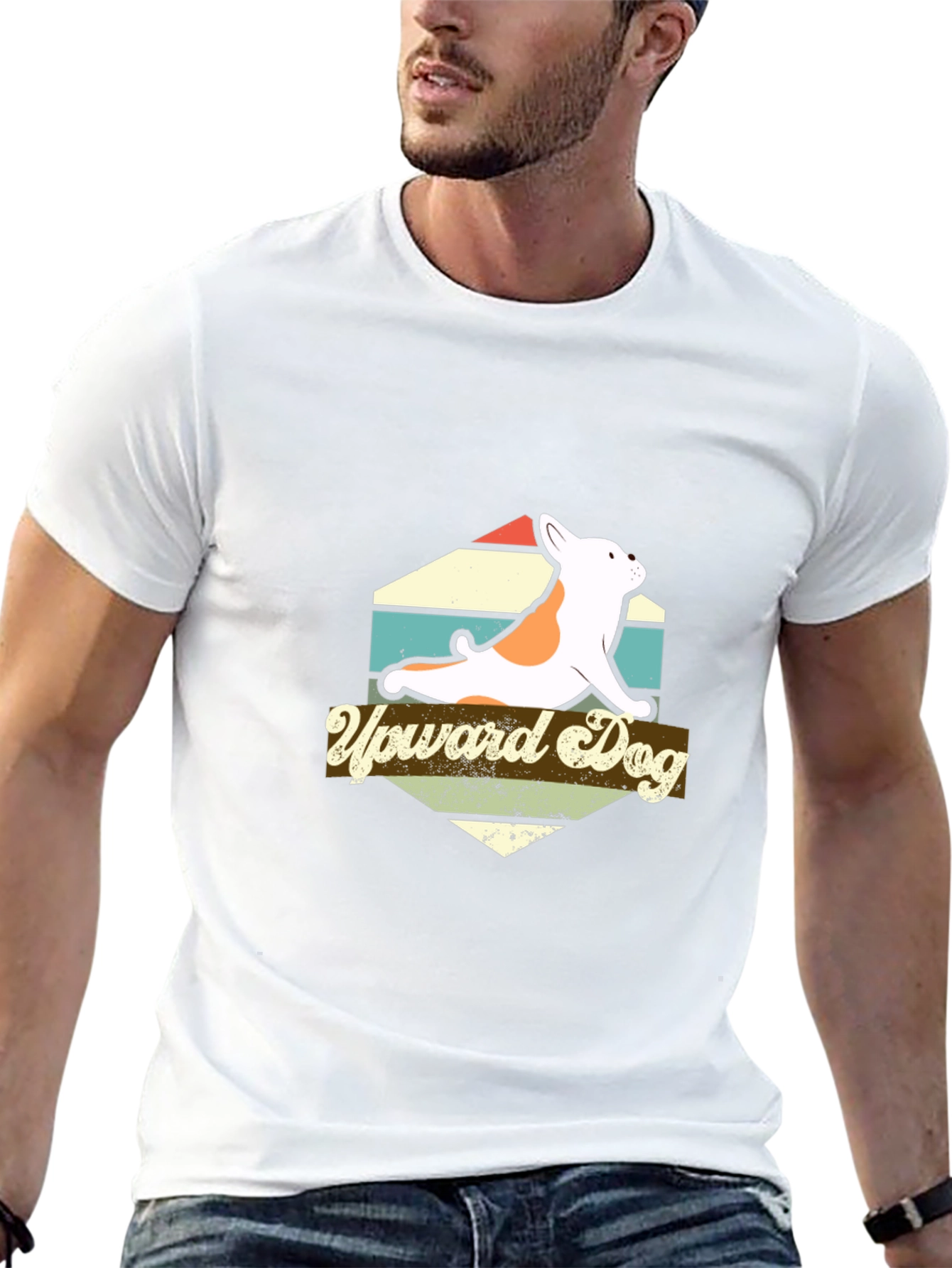 Upward Dog Graphic Tee - Yoga Lover T-Shirt