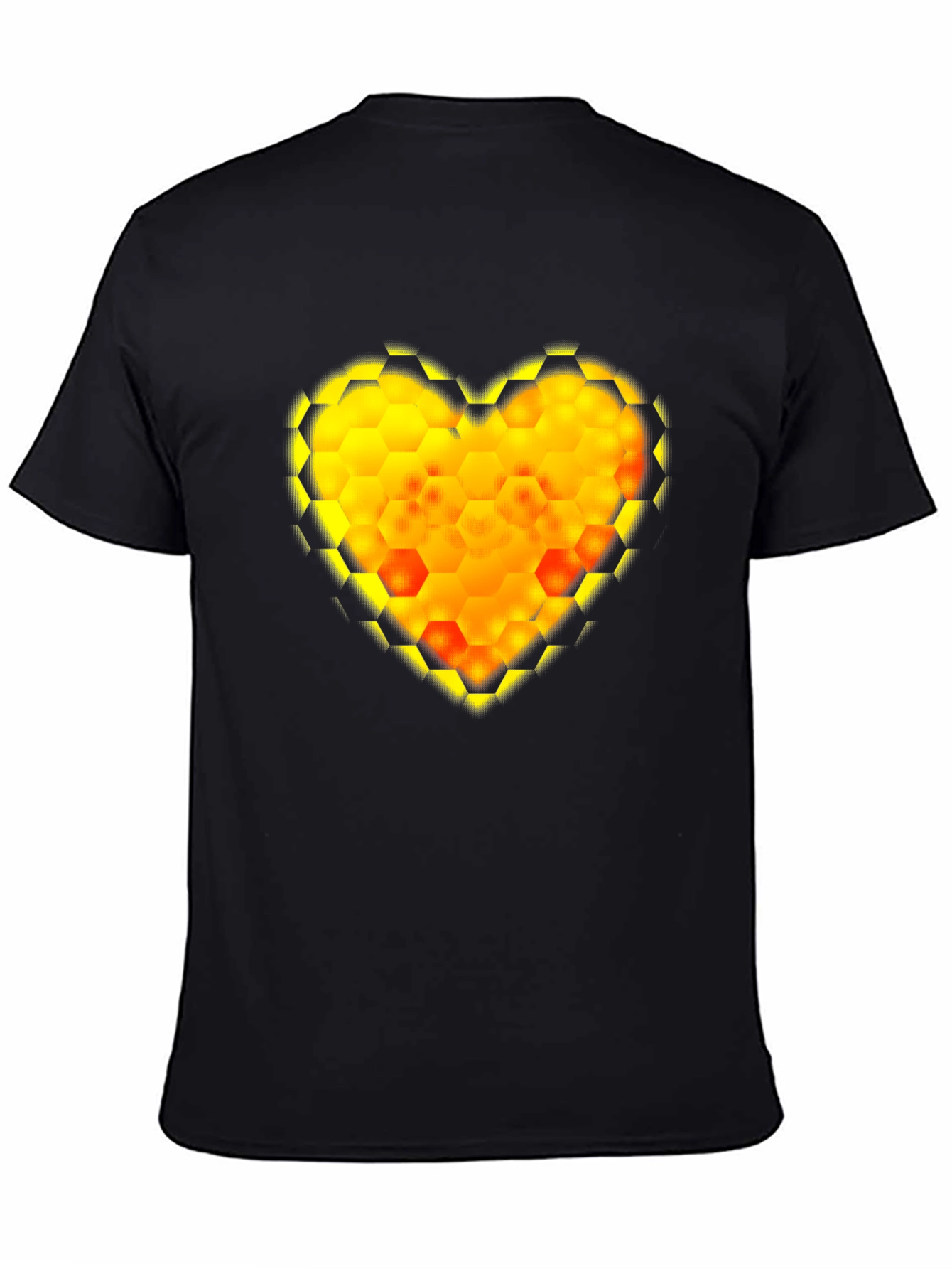 Honeycomb Heart Tee - Modern Graphic Print