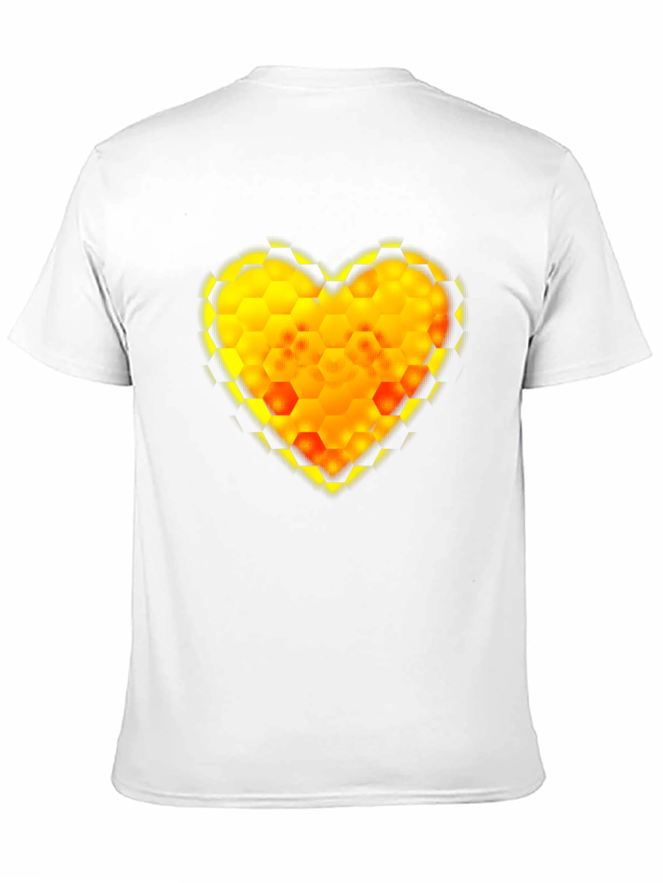 Honeycomb Heart Tee - Modern Graphic Print