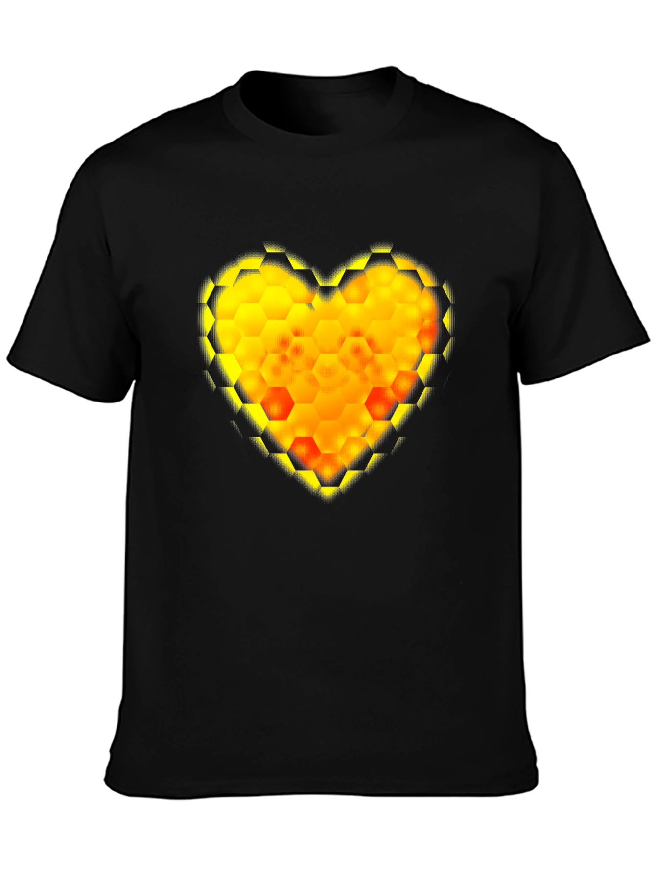 Honeycomb Heart Tee - Modern Graphic Print