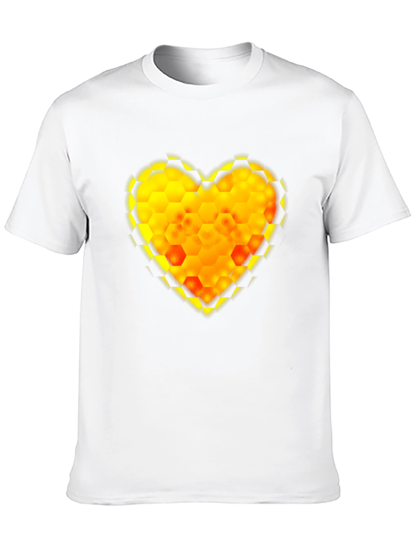Honeycomb Heart Tee - Modern Graphic Print