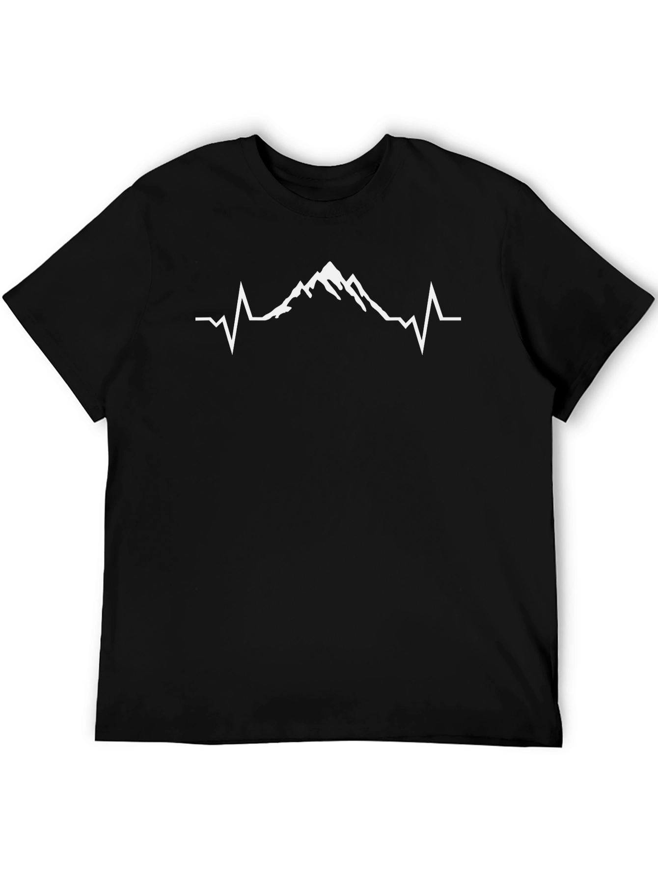 Mountain Heartbeat Graphic Tee - Black