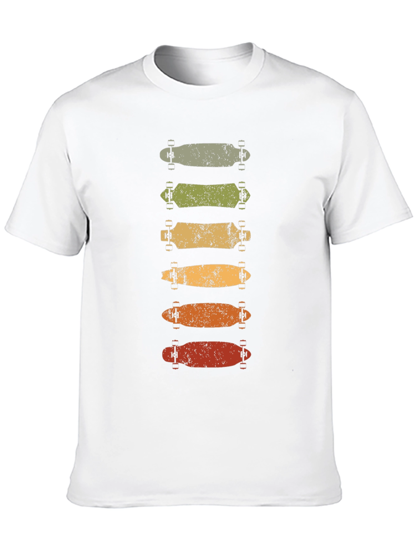 Retro Skateboard Stack Graphic Tee - Black