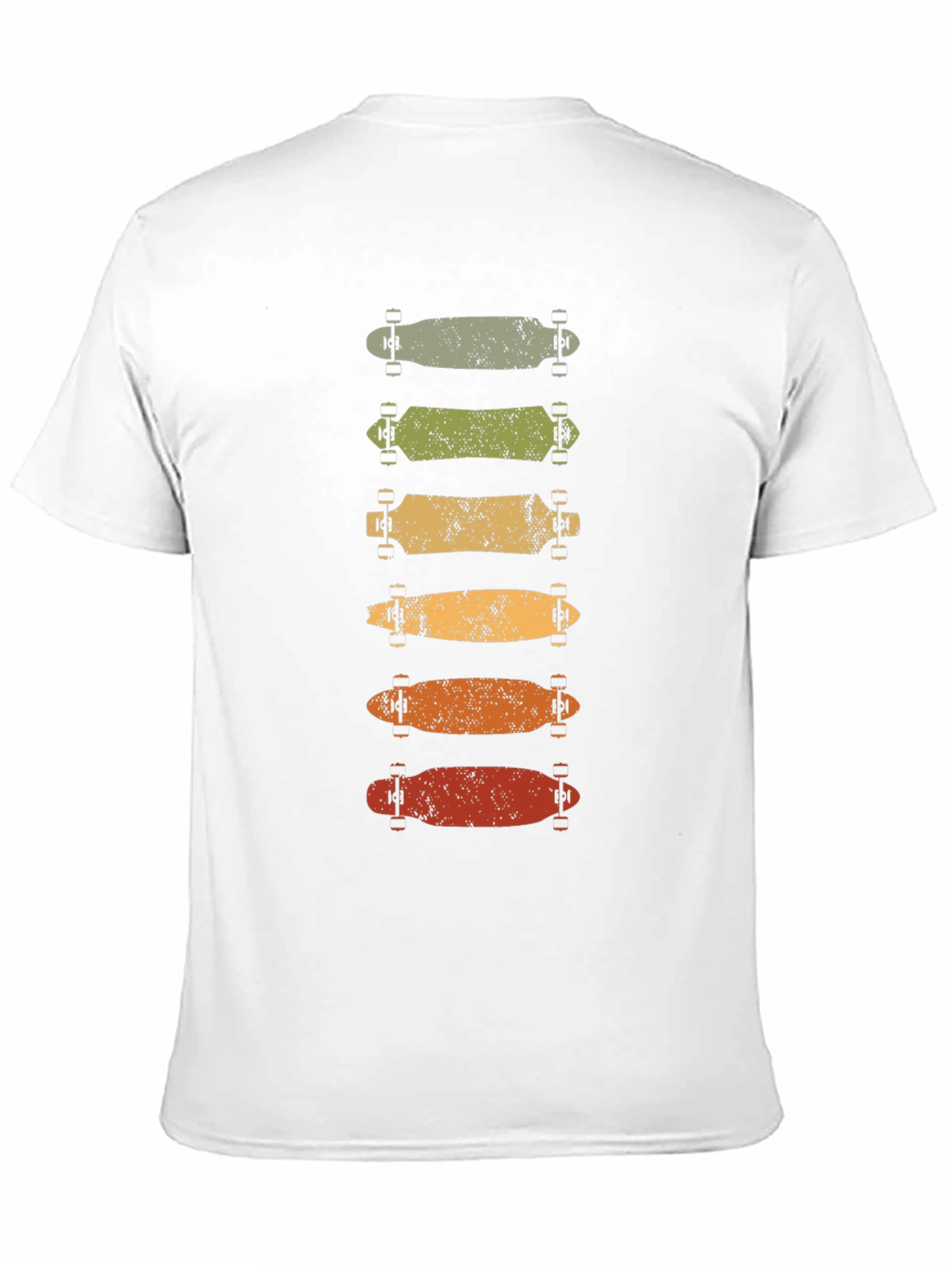 Retro Skateboard Stack Graphic Tee - Black