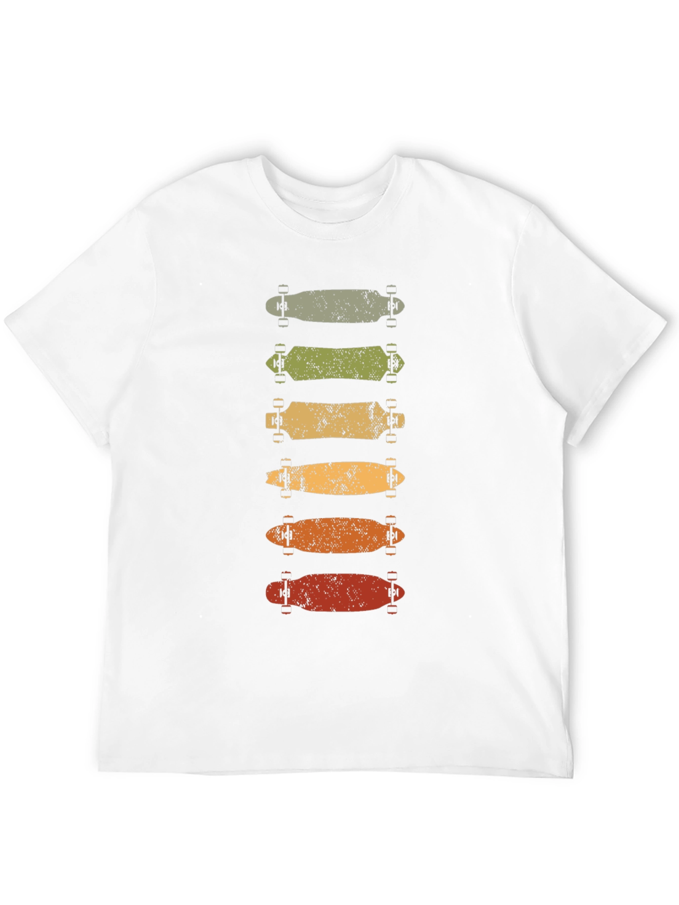 Retro Skateboard Stack Graphic Tee - Black