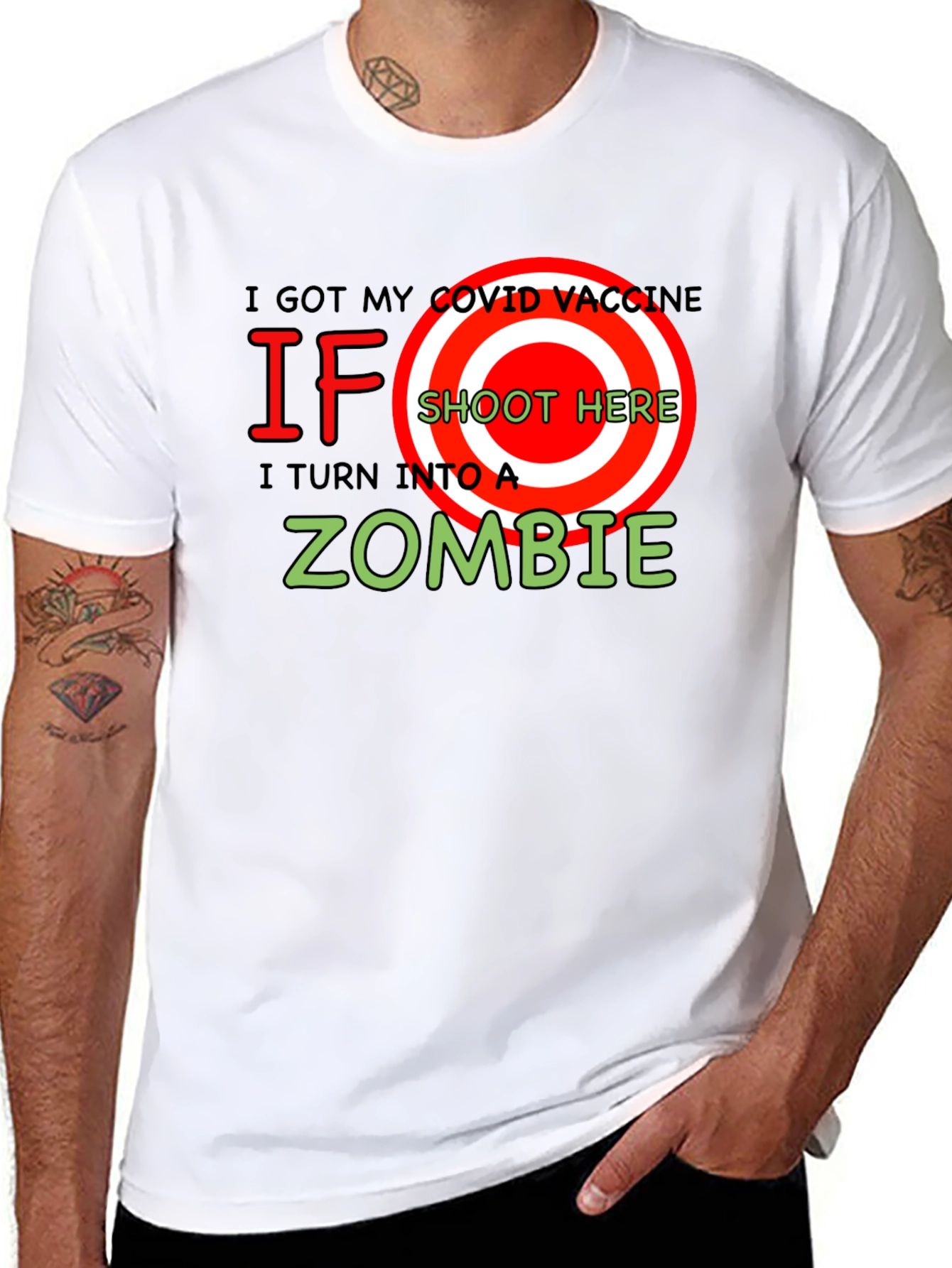 I Got My COVID Vaccine Zombie T-Shirt
