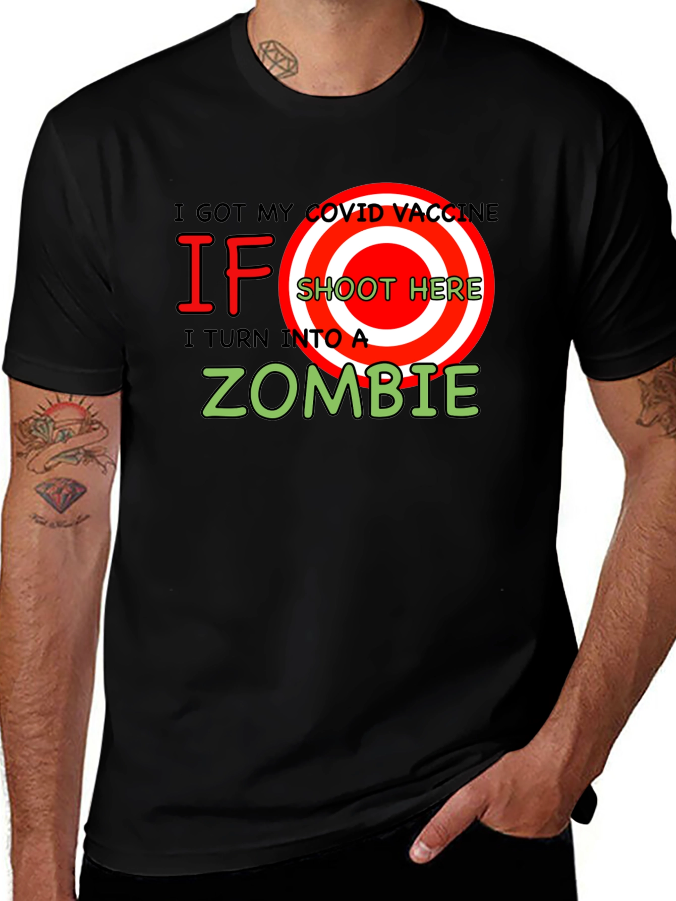 I Got My COVID Vaccine Zombie T-Shirt