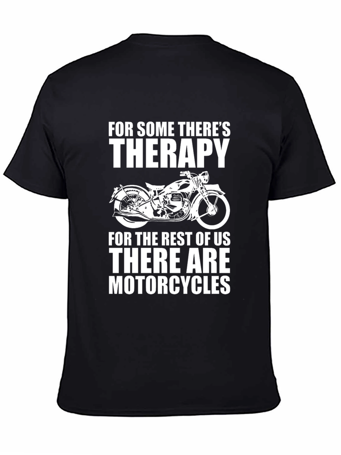 Motorcycle Therapy Graphic T-Shirt - Biker Apparel