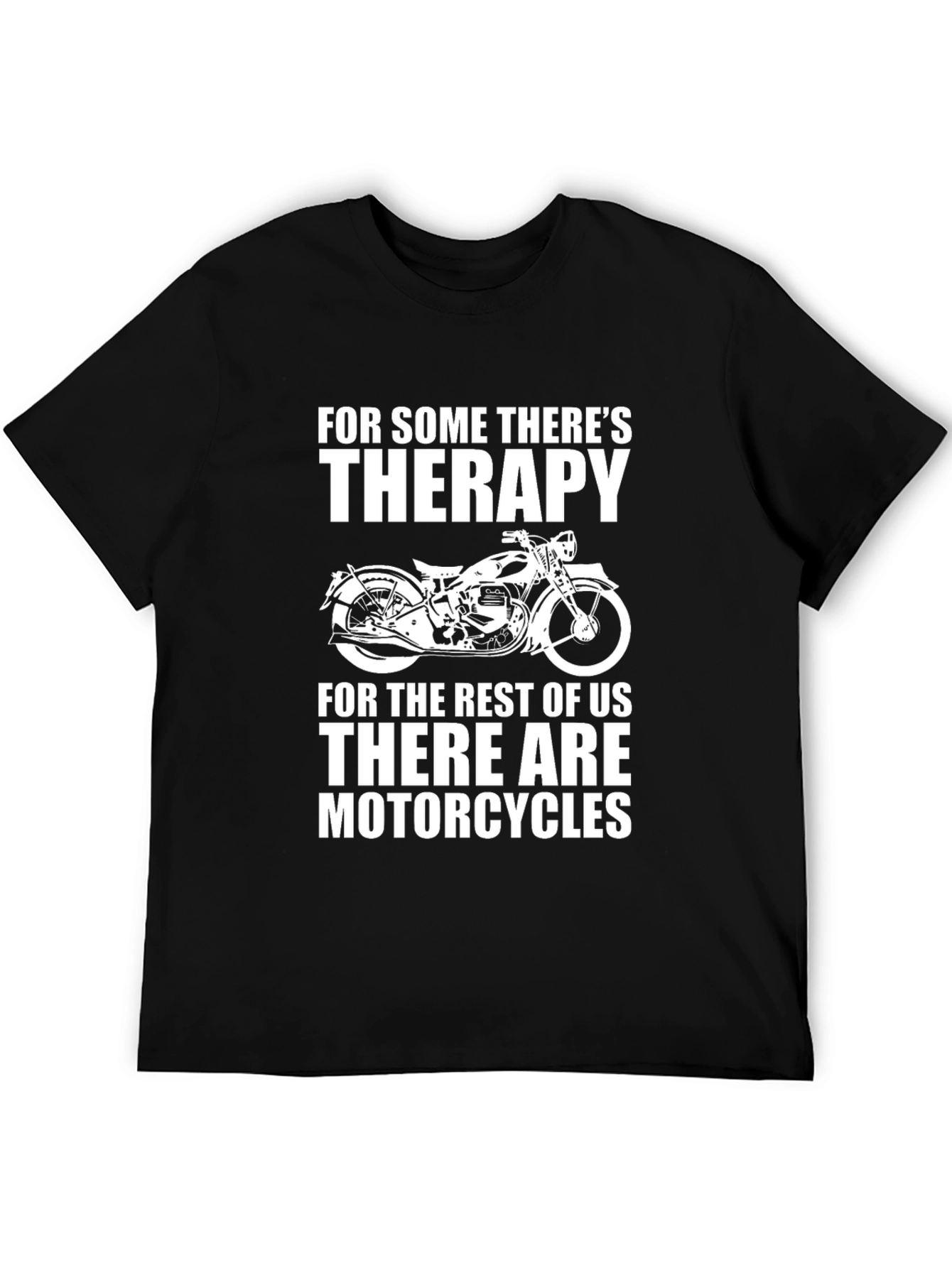 Motorcycle Therapy Graphic T-Shirt - Biker Apparel