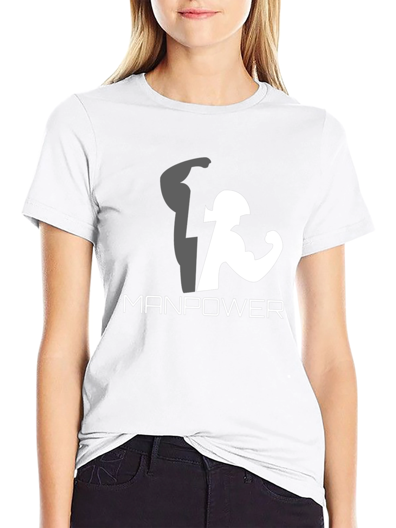 Manpower Graphic T-Shirt - Power Up Your Style!