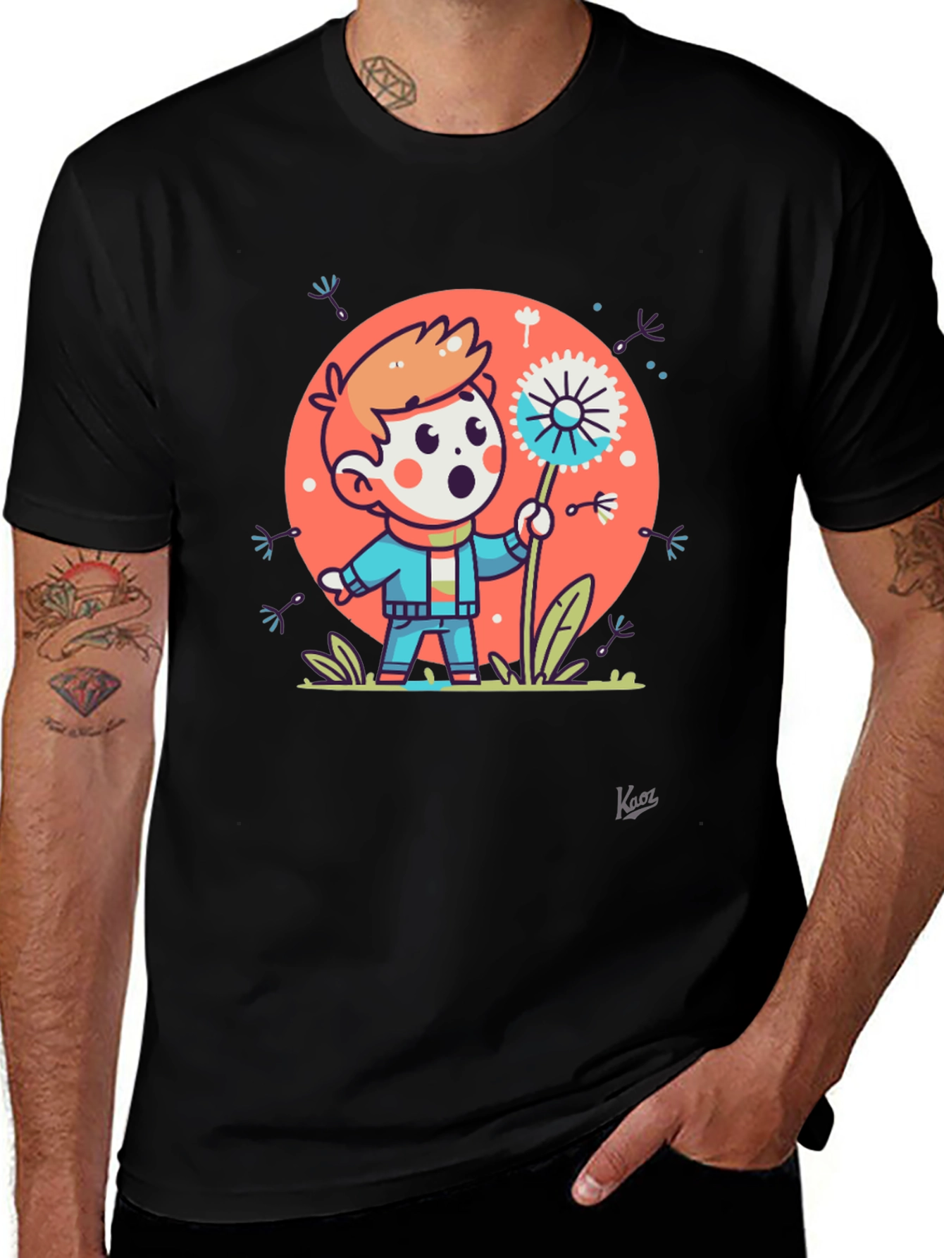 Dandelion Wish Graphic Tee - Soft Cotton Blend