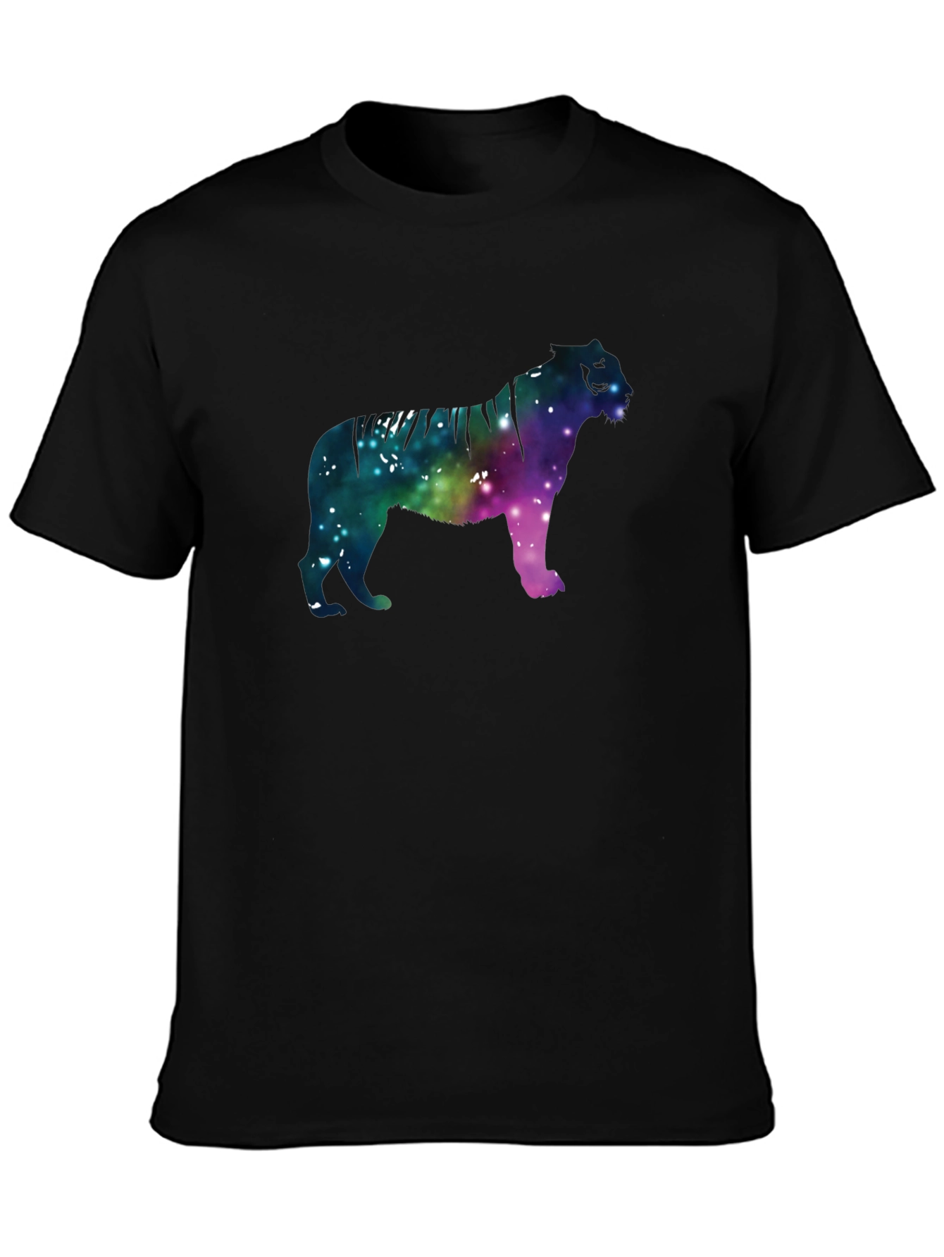Galaxy Tiger Graphic Black Tee