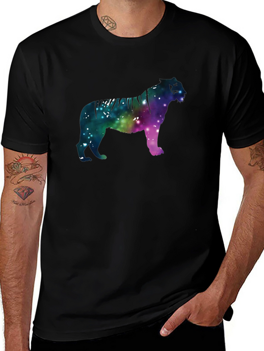 Galaxy Tiger Graphic Black Tee