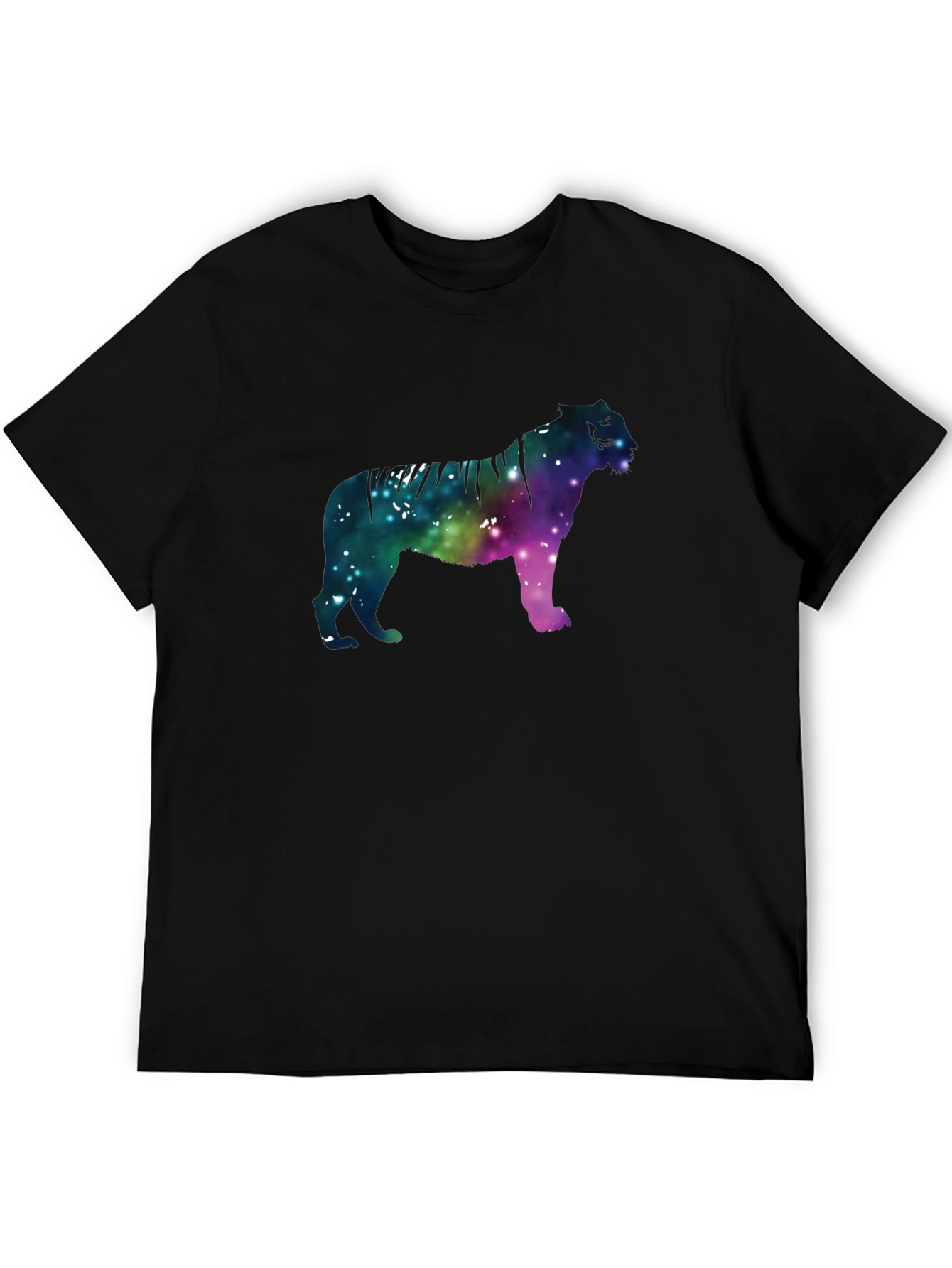 Galaxy Tiger Graphic Black Tee