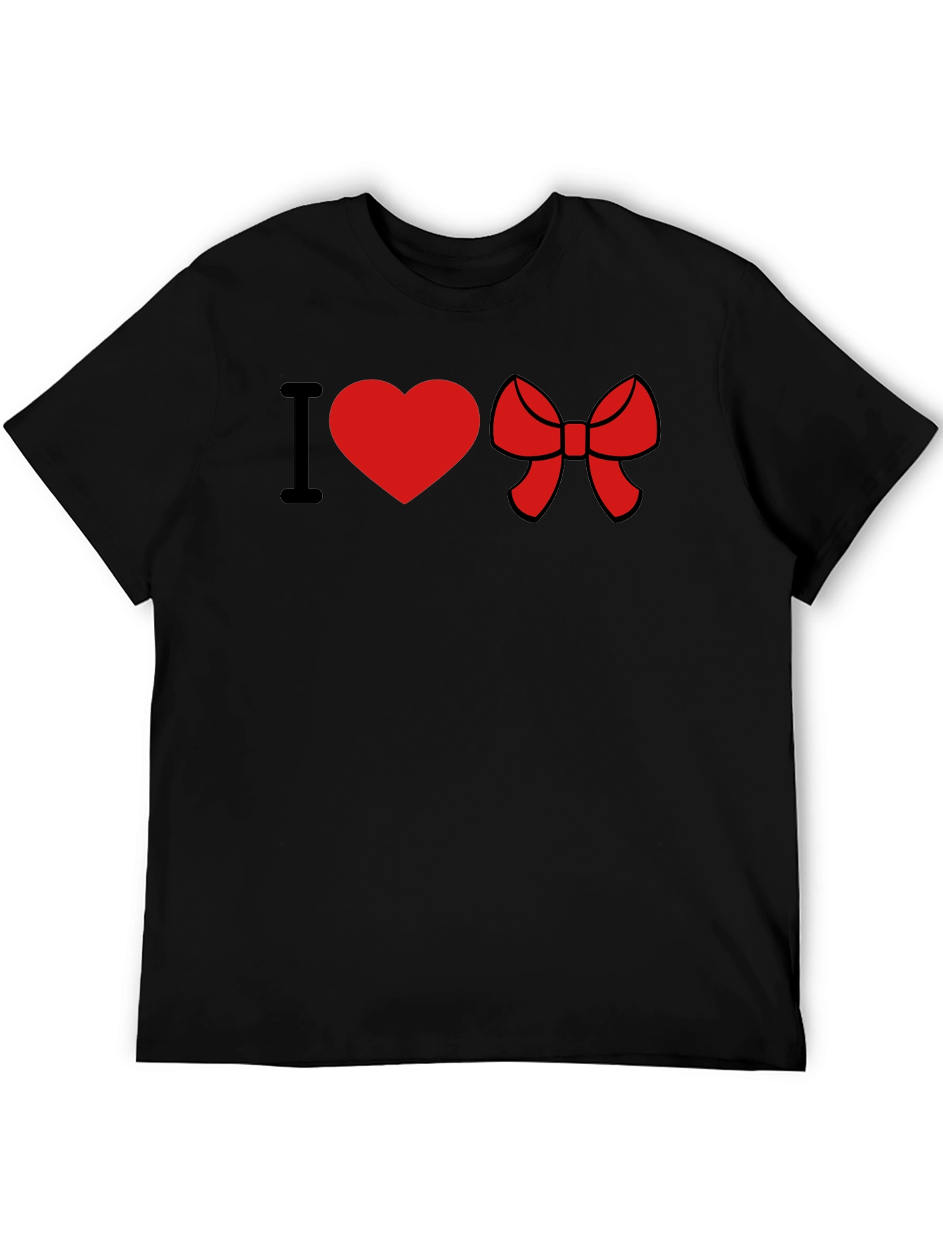I Heart Bow Black Tee