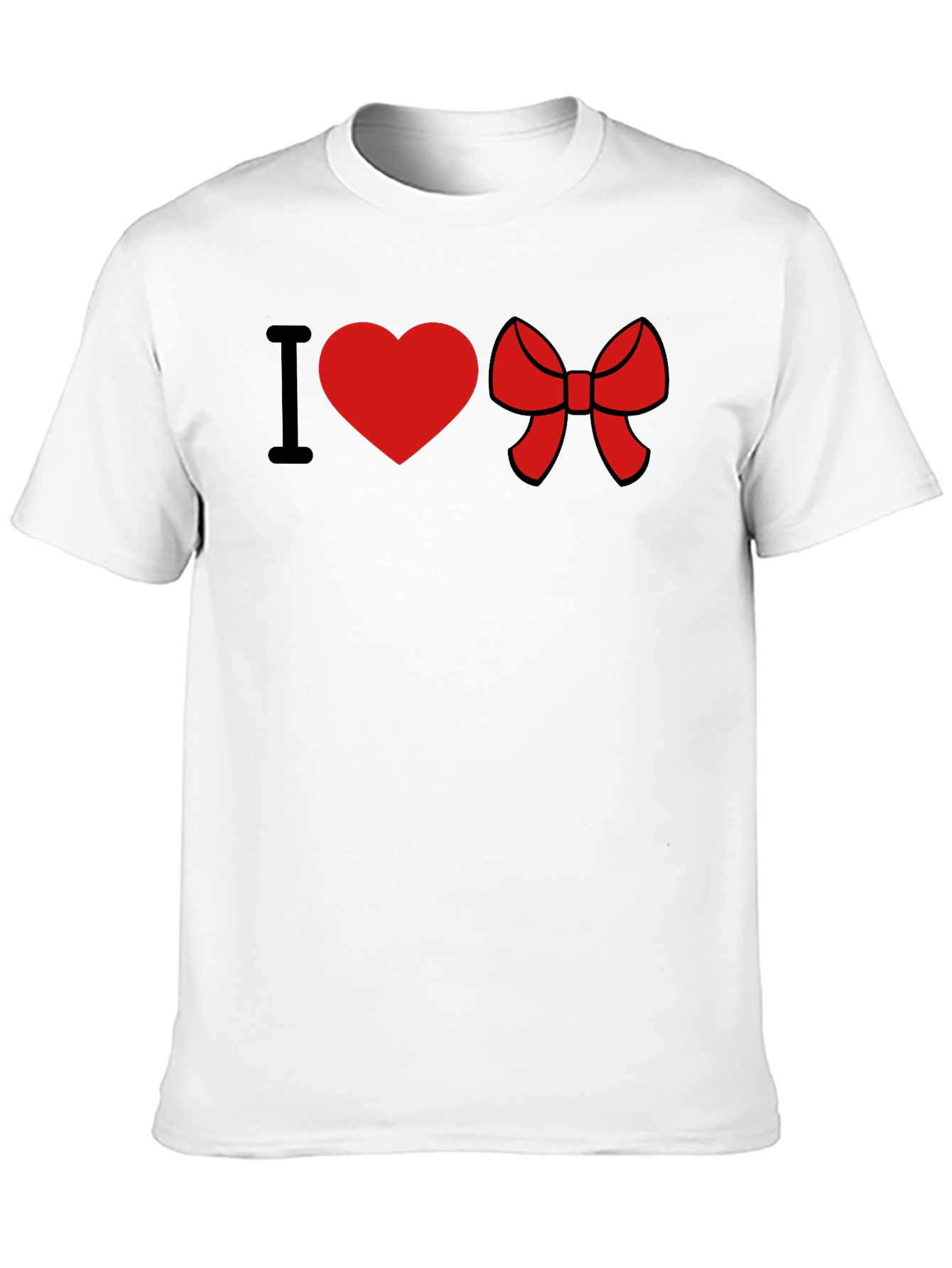 I Heart Bow Black Tee