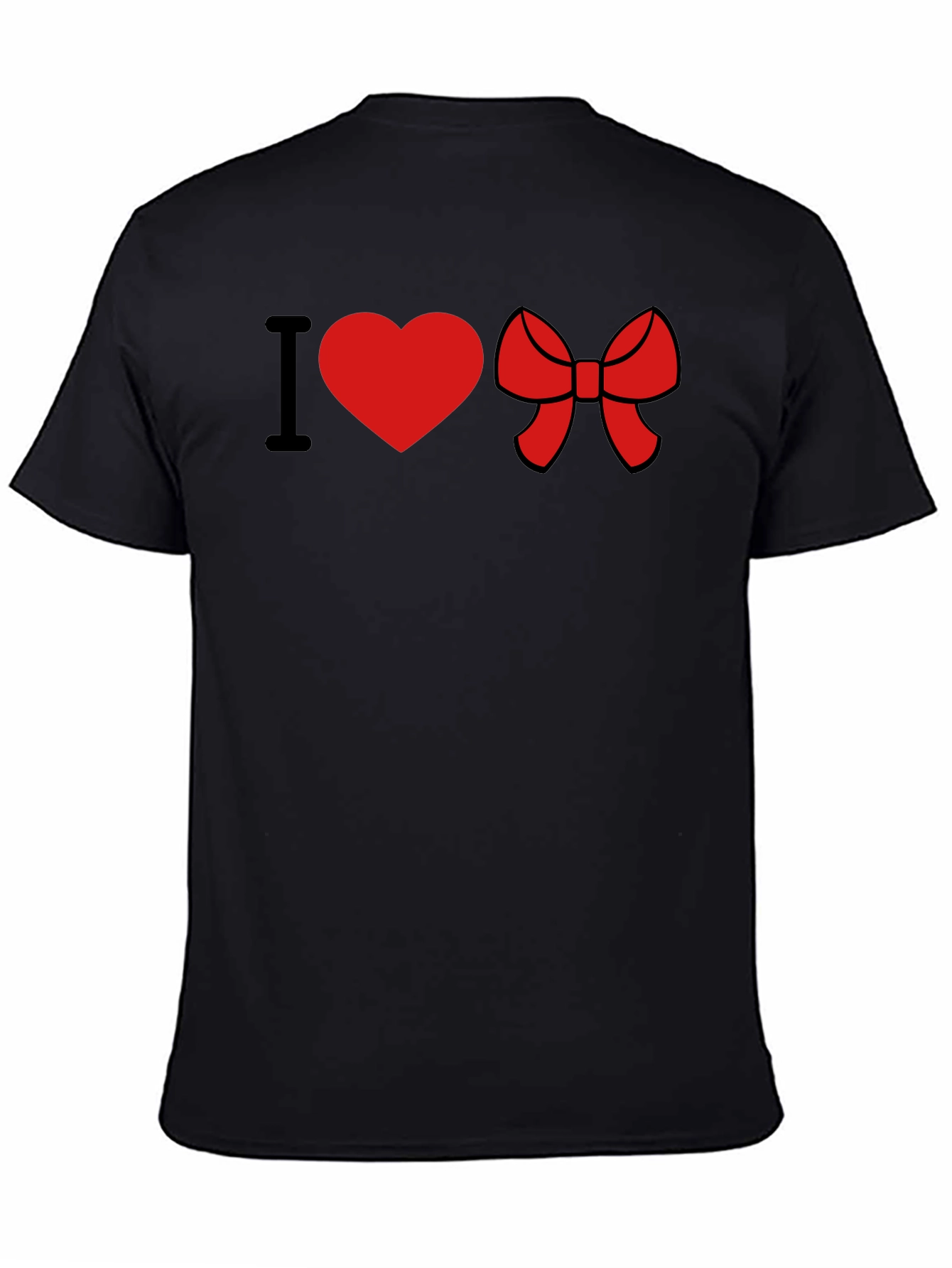 I Heart Bow Black Tee