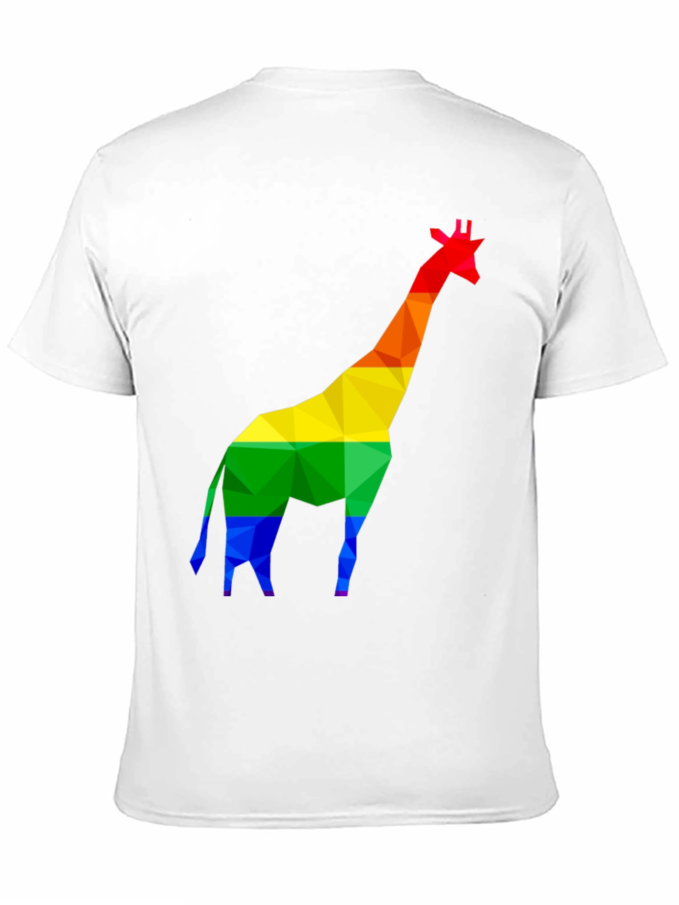 Rainbow Giraffe Graphic Tee - Black