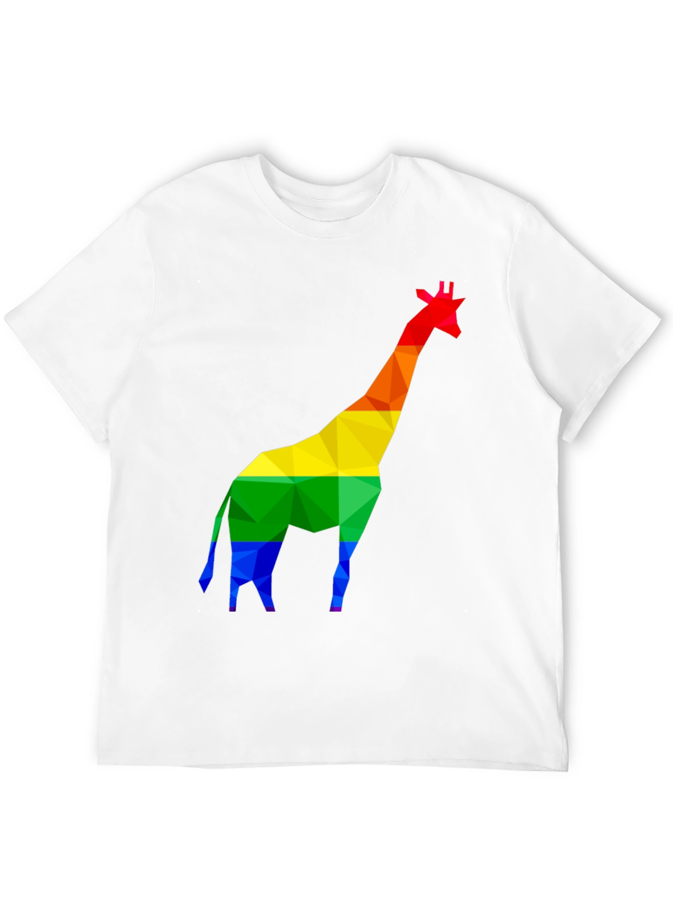 Rainbow Giraffe Graphic Tee - Black