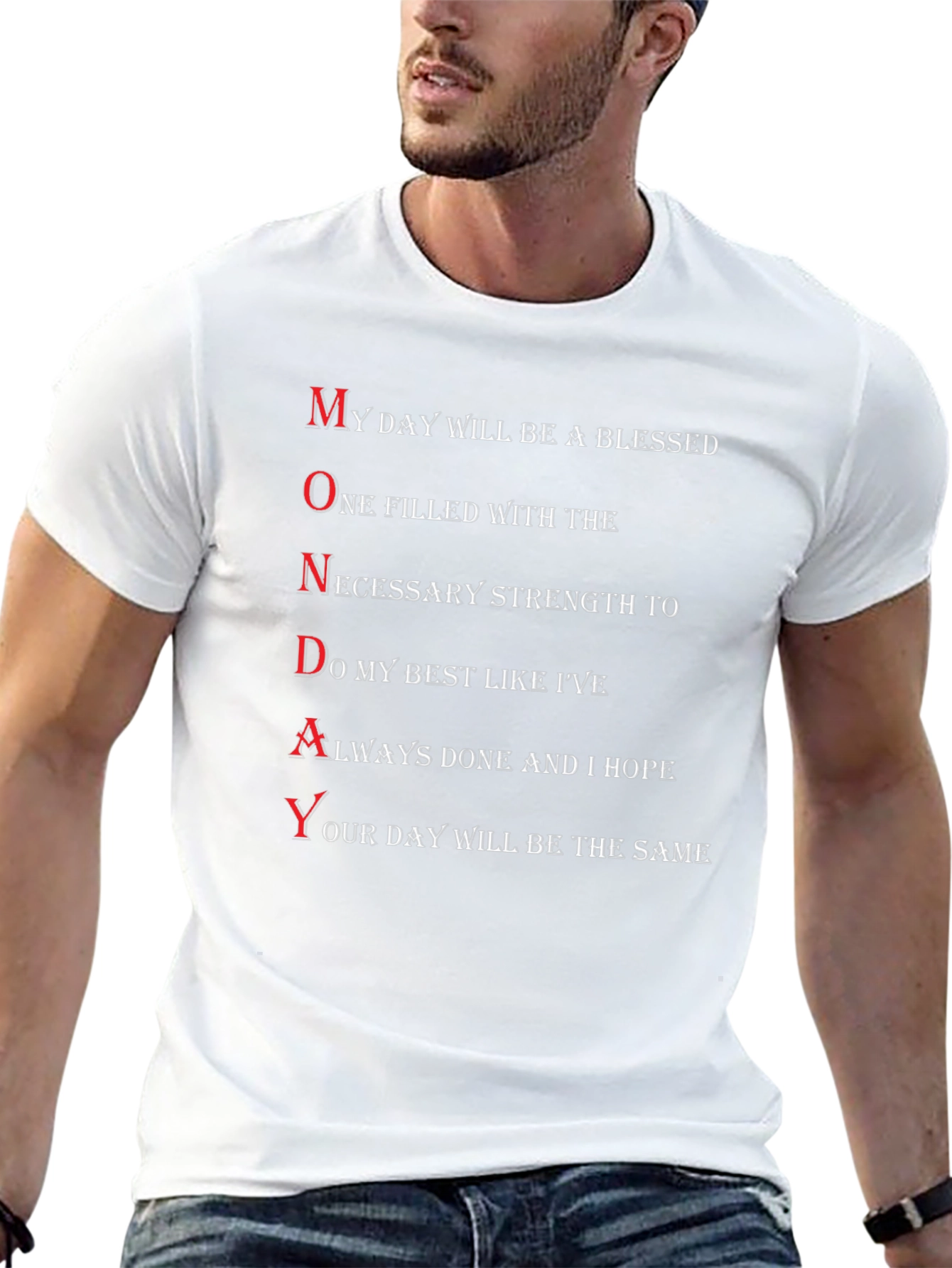 Monday Motivation T-Shirt - Blessed Day Design