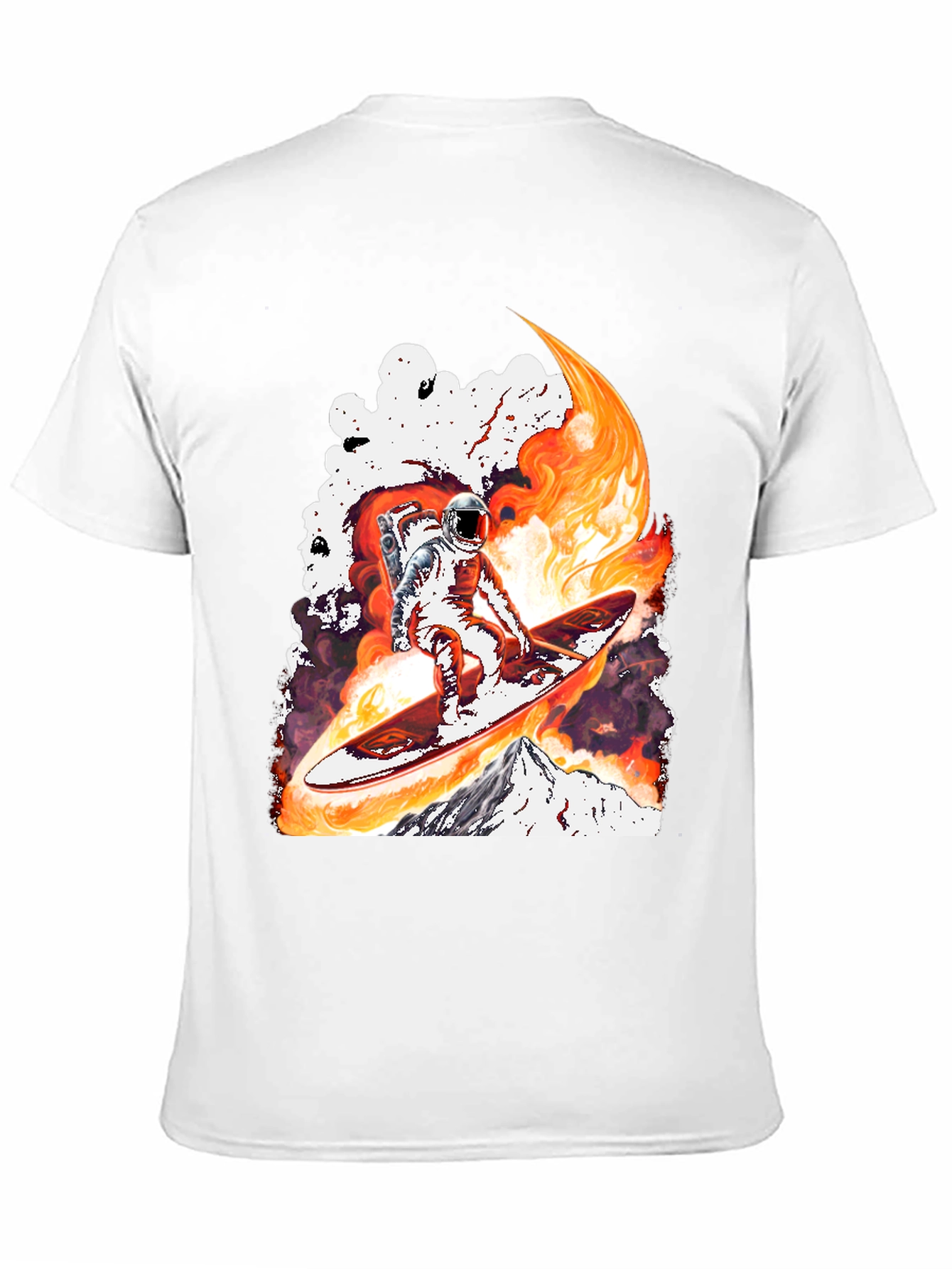 Astronaut Surfing T-Shirt - Space Adventure Tee