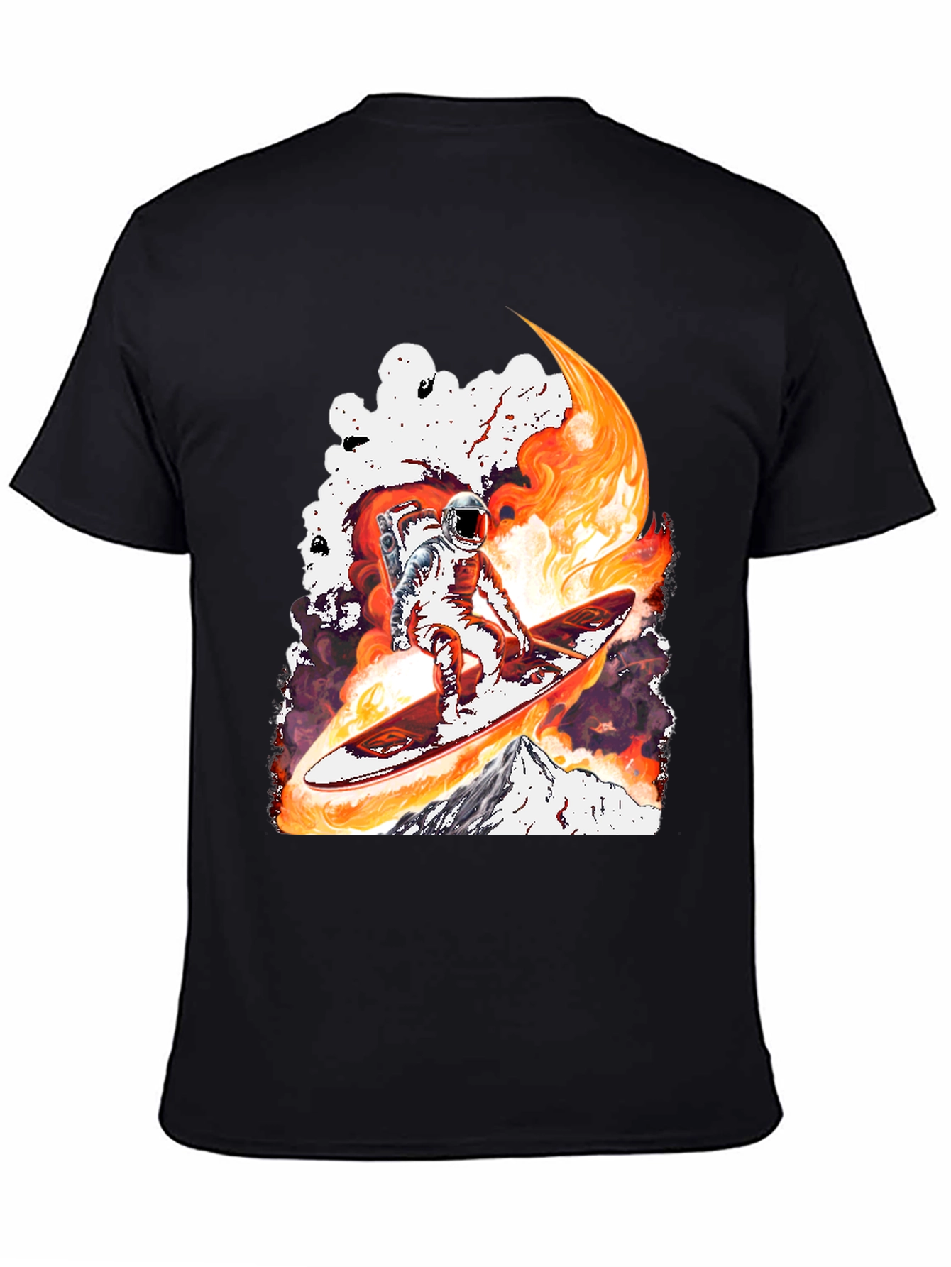 Astronaut Surfing T-Shirt - Space Adventure Tee