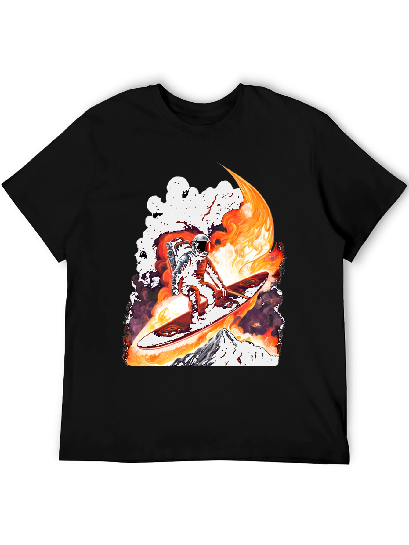Astronaut Surfing T-Shirt - Space Adventure Tee