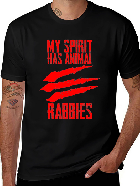 My Spirit Has Animal Rabbies Graphic T-Shirt