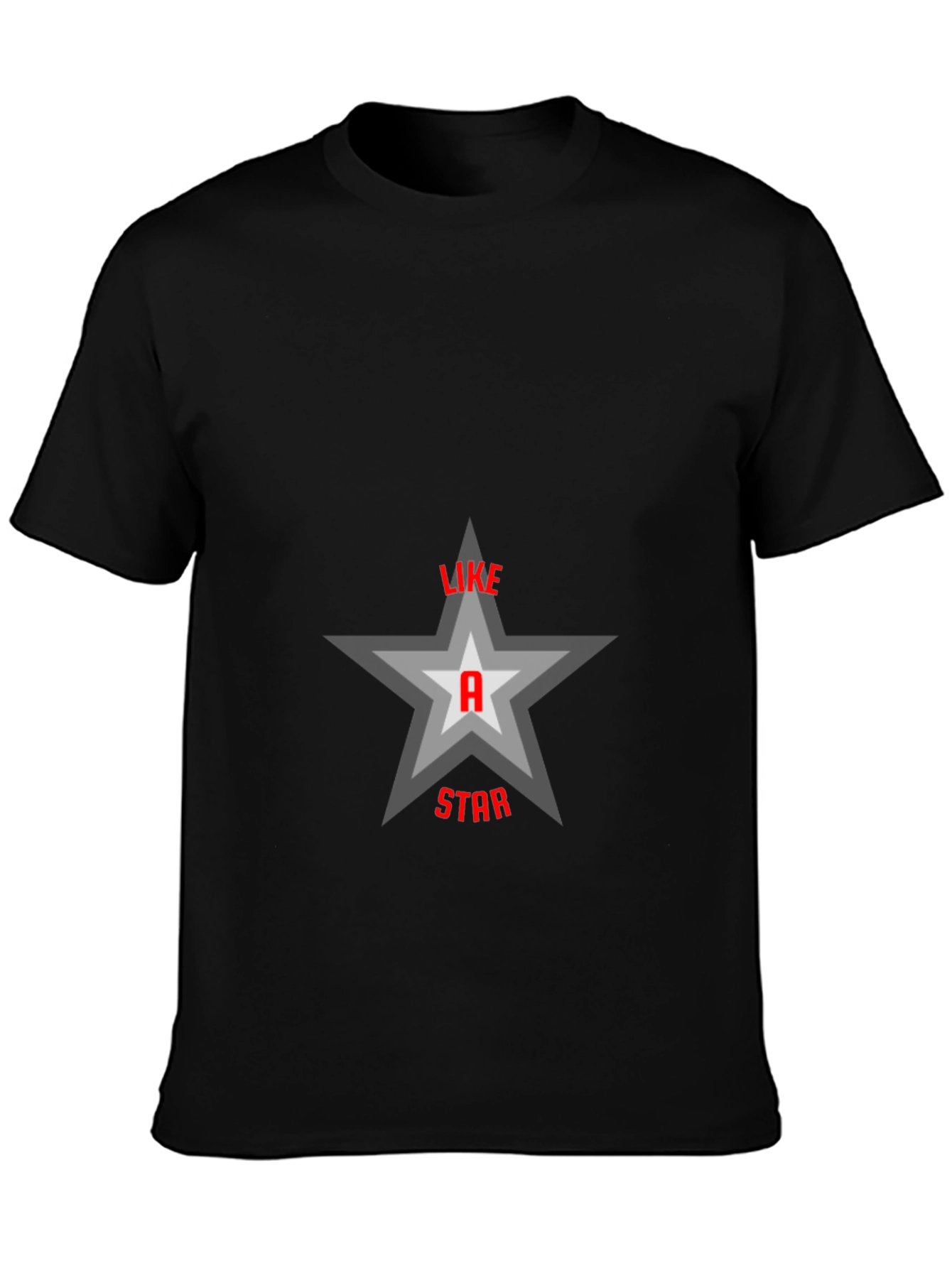 Like a Star Graphic T-Shirt - Black