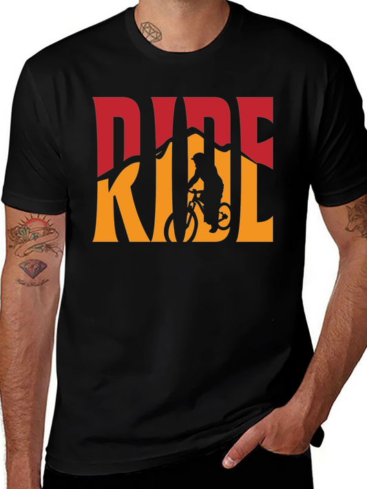 Mountain Bike Ride Graphic Tee - Black