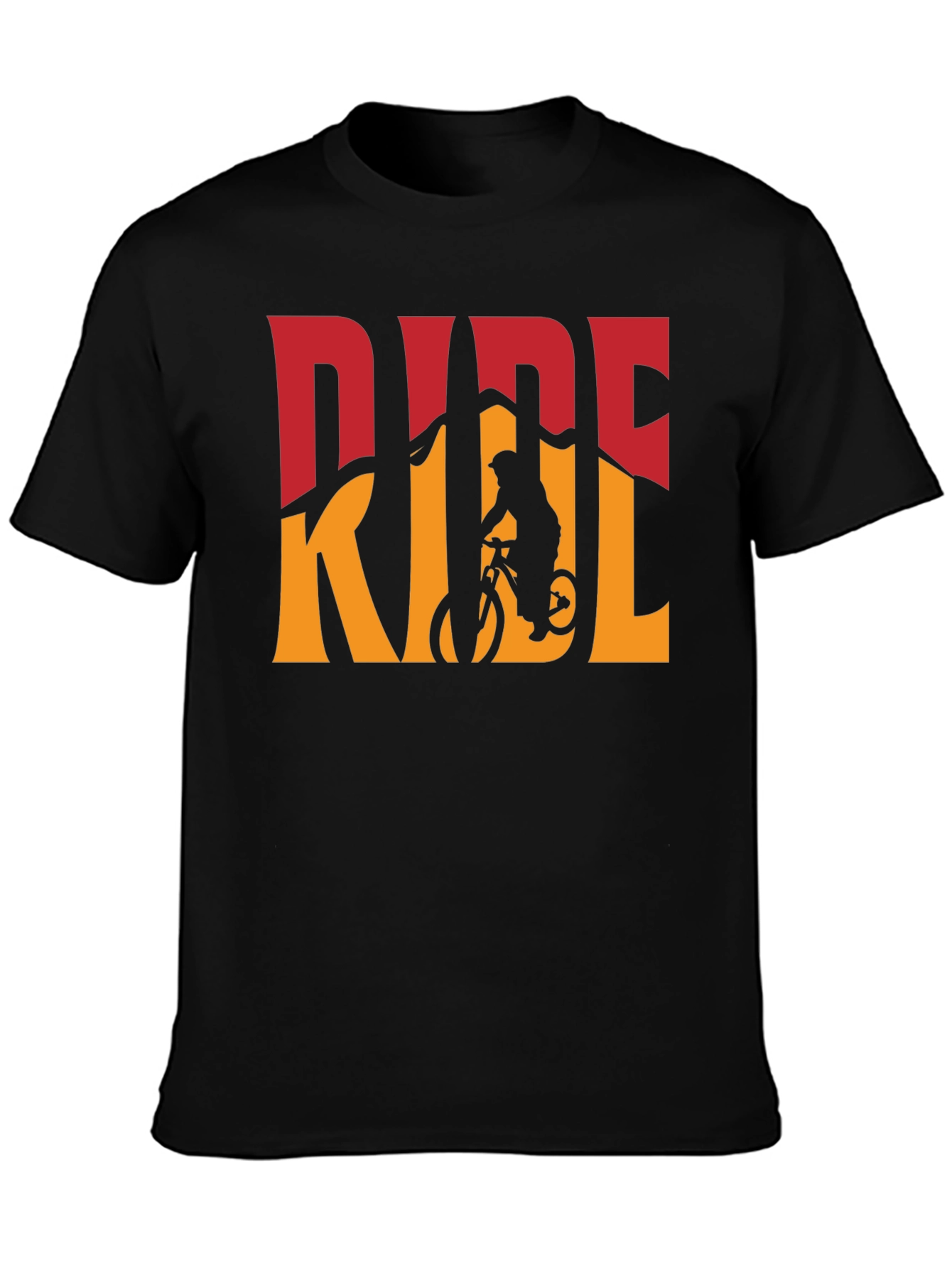 Mountain Bike Ride Graphic Tee - Black