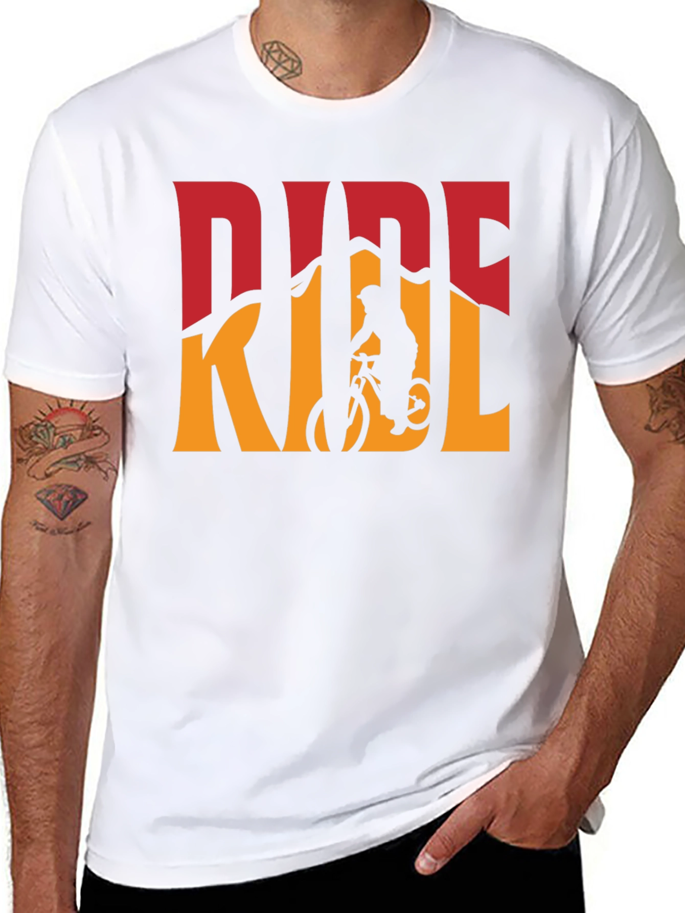 Mountain Bike Ride Graphic Tee - Black