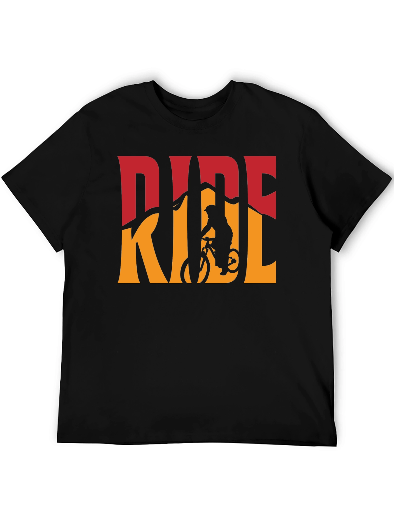 Mountain Bike Ride Graphic Tee - Black
