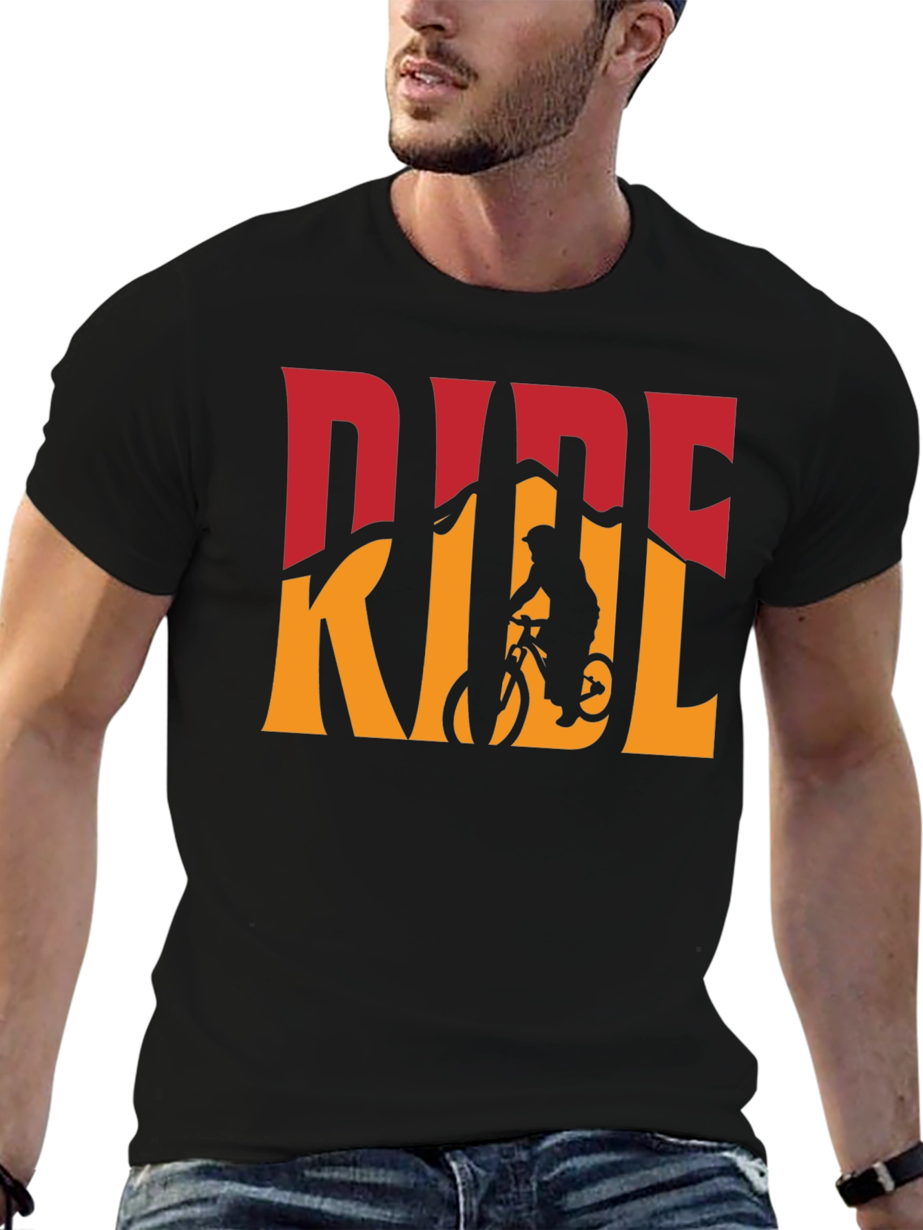 Mountain Bike Ride Graphic Tee - Black