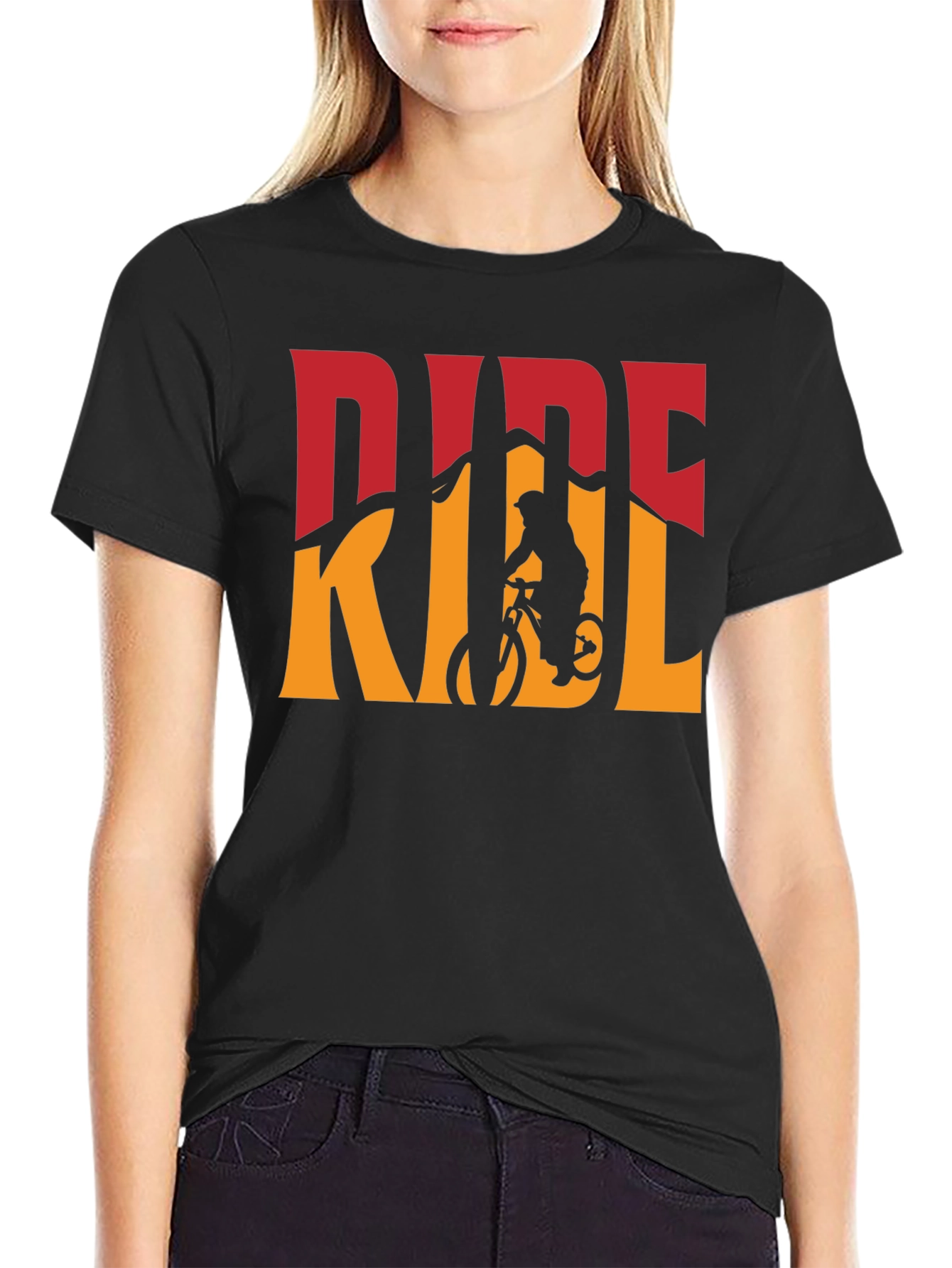 Mountain Bike Ride Graphic Tee - Black