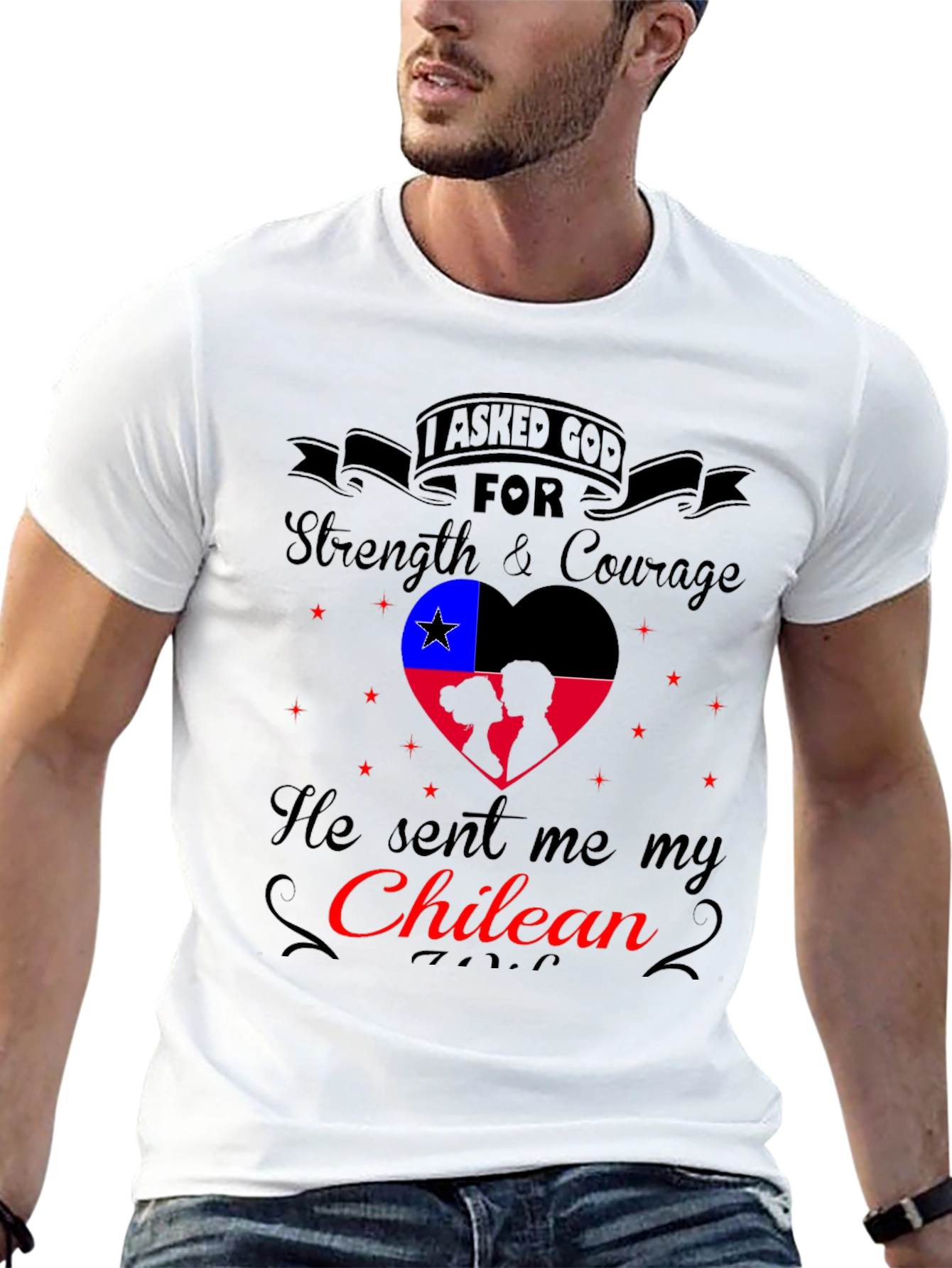 Chilean Pride T-Shirt - Strength and Courage