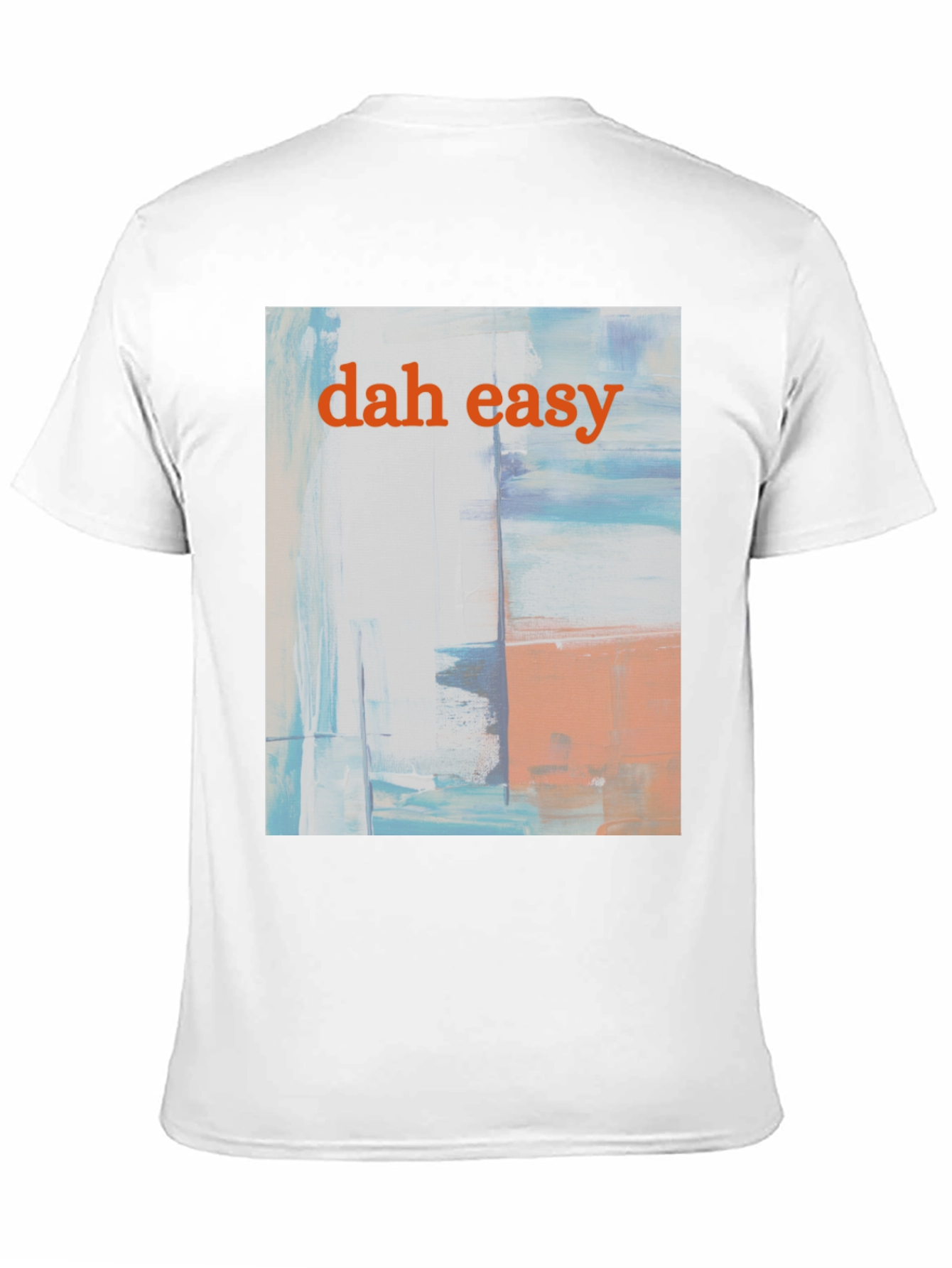 Dah Easy Abstract Art Black T-Shirt